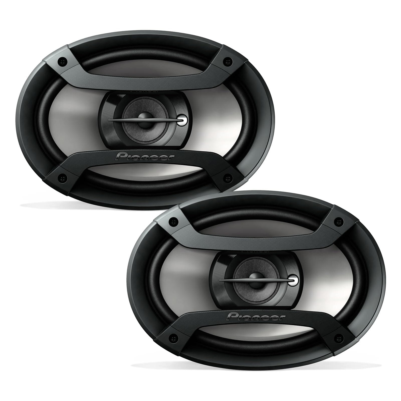 Pioneer TS-F6935R 3-Way Coaxial Car Audio Speakers - 6" x 9" Passive Car Speakers (Pair), 230 W Max Power, Black and Silver