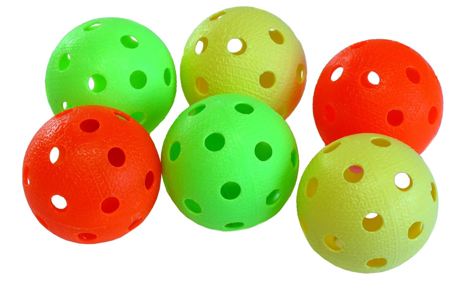 Realstick floor ball / uni hockey ball (set of 6) – colour mix