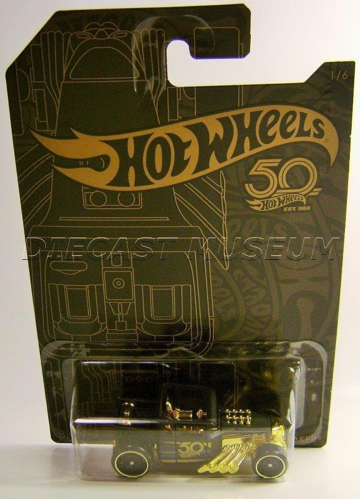 2018 50th Anniversary Black & Gold Series 1/64 Scale Diecast Model (Bone Shaker)