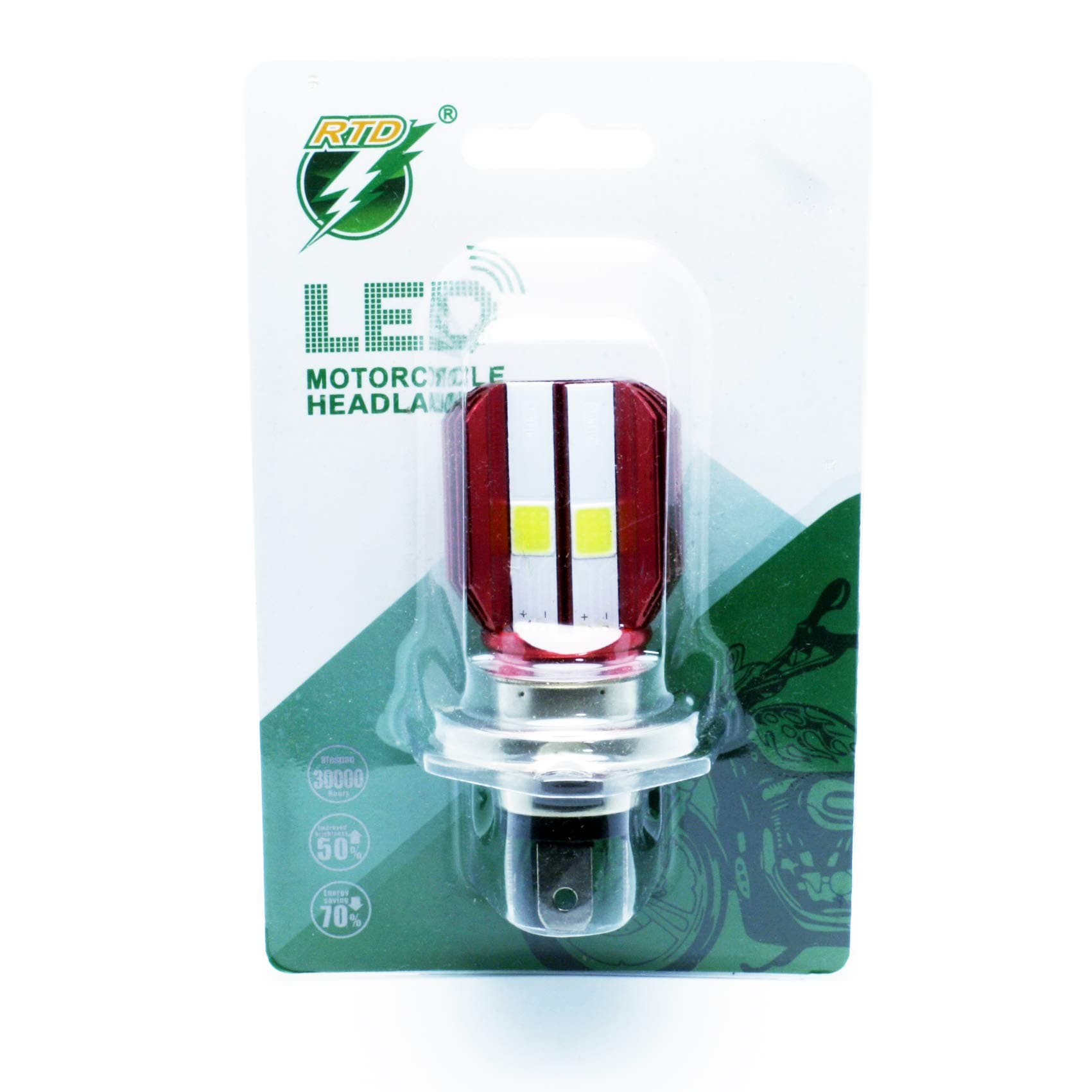 LEDPremium 1 x LED Bulb HS1 35/35W PX43T 12V Hi/Lo Motorcycle Headlamps COB LED