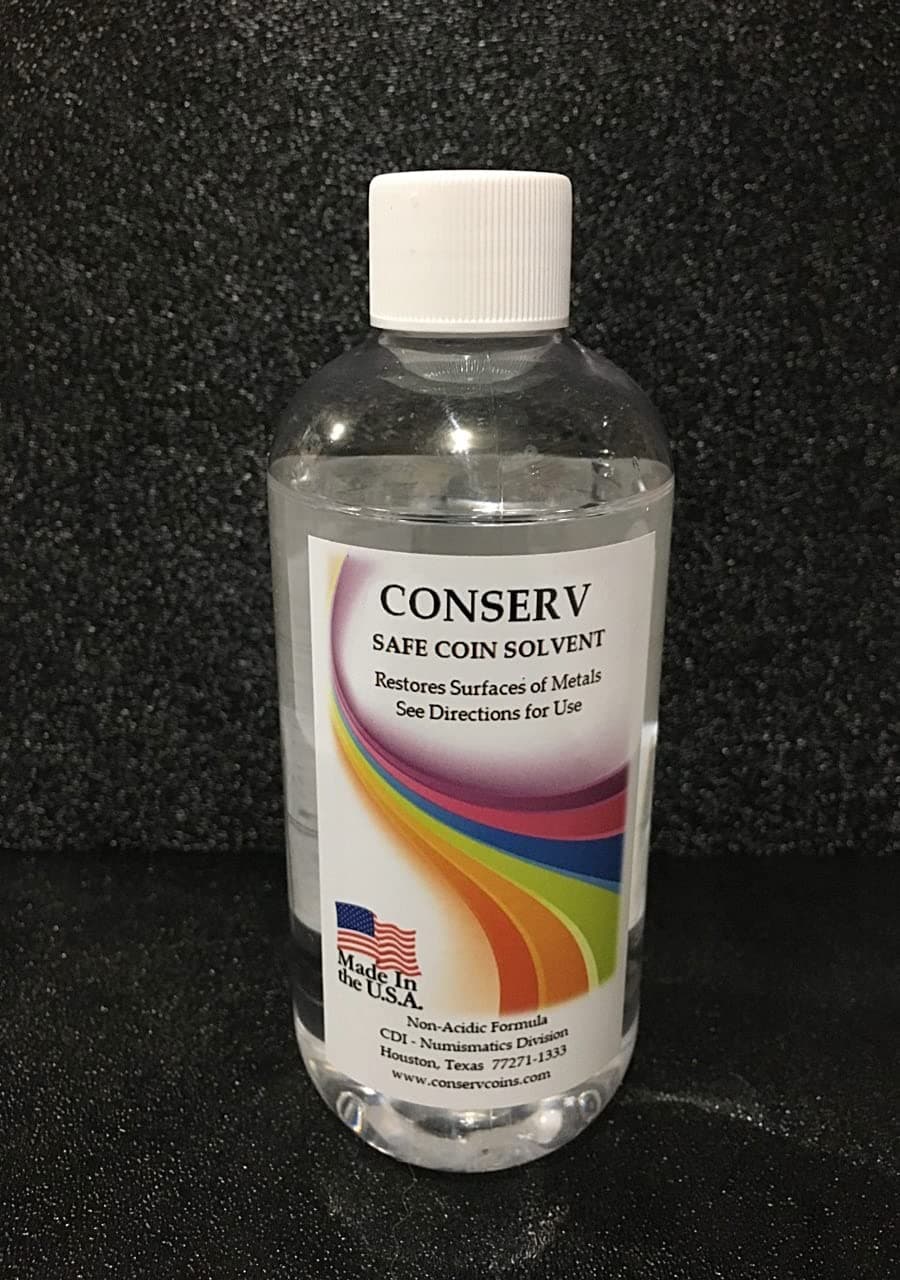 Conserv Safe Coin Solvent - 8 Ounce Bottle