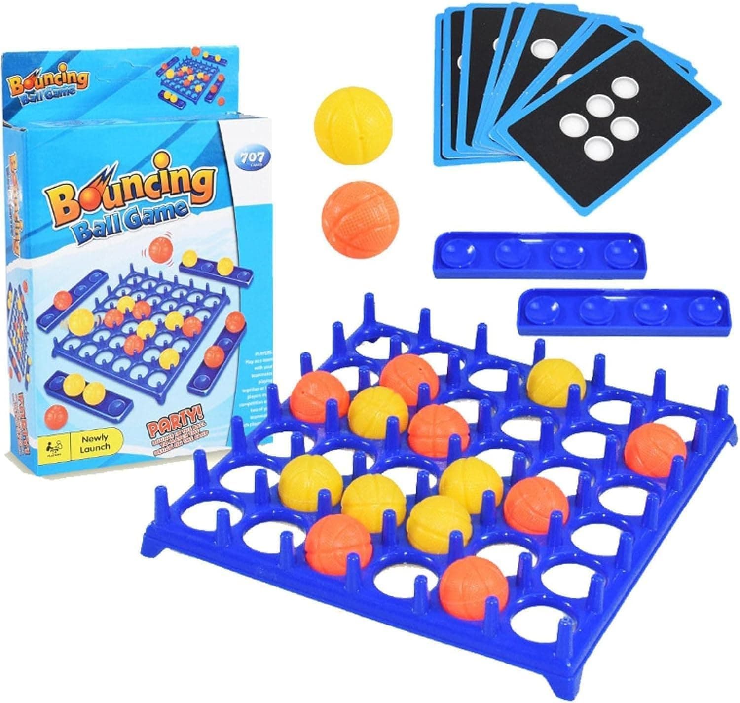 Bounce Off Game, Connect 4 Family Board Game, Ping Pong Bounce Jumping Ball Game, Table Top Game Bounce Off Party Game, Party Games for Families Kids Adult