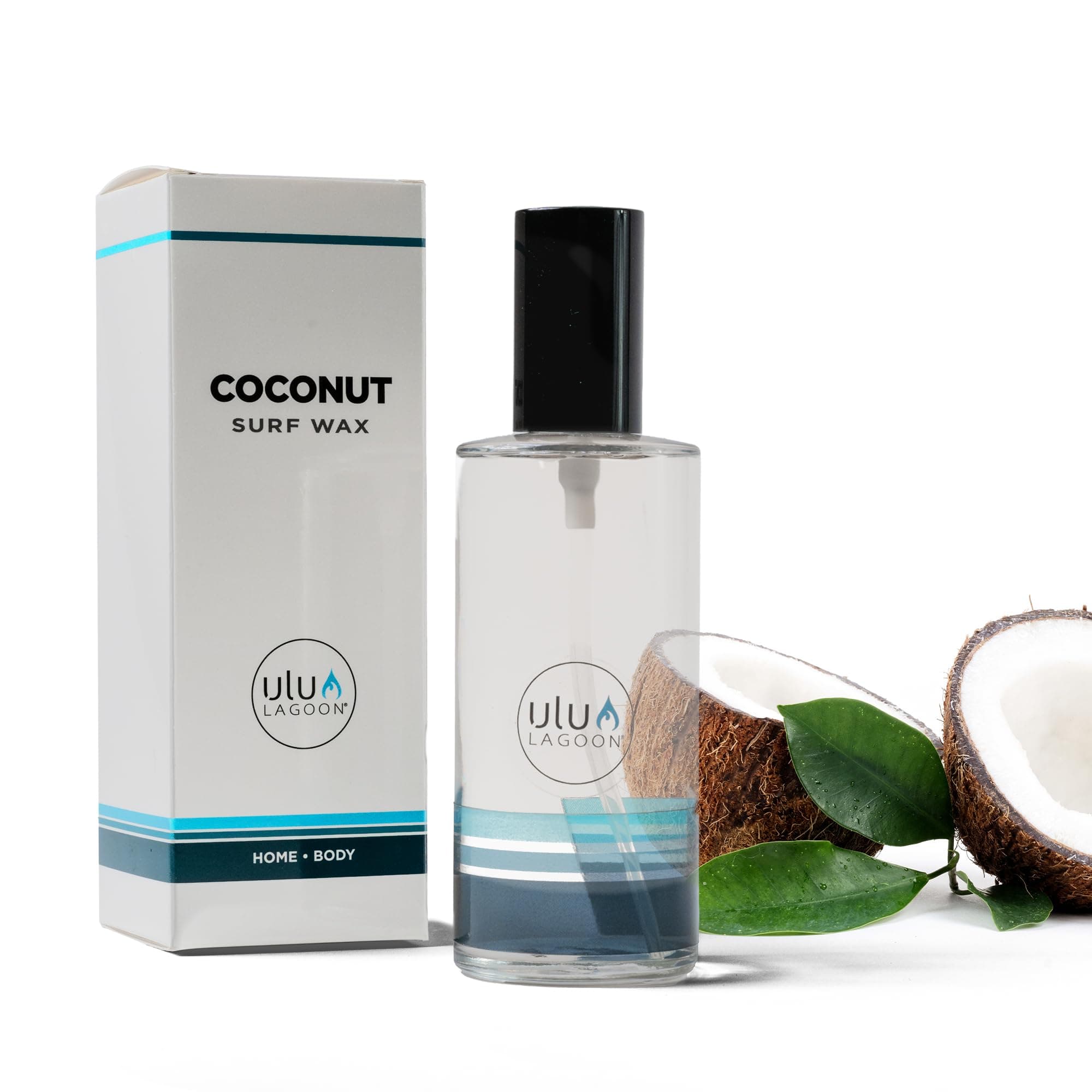 Ulu Lagoon | Coconut Surf Wax Scented Home and Body Spray | 3.38 fl oz or 100 ml | Italian Glass Bottle | Functional Fragrance for Home or Body | Made in the USA