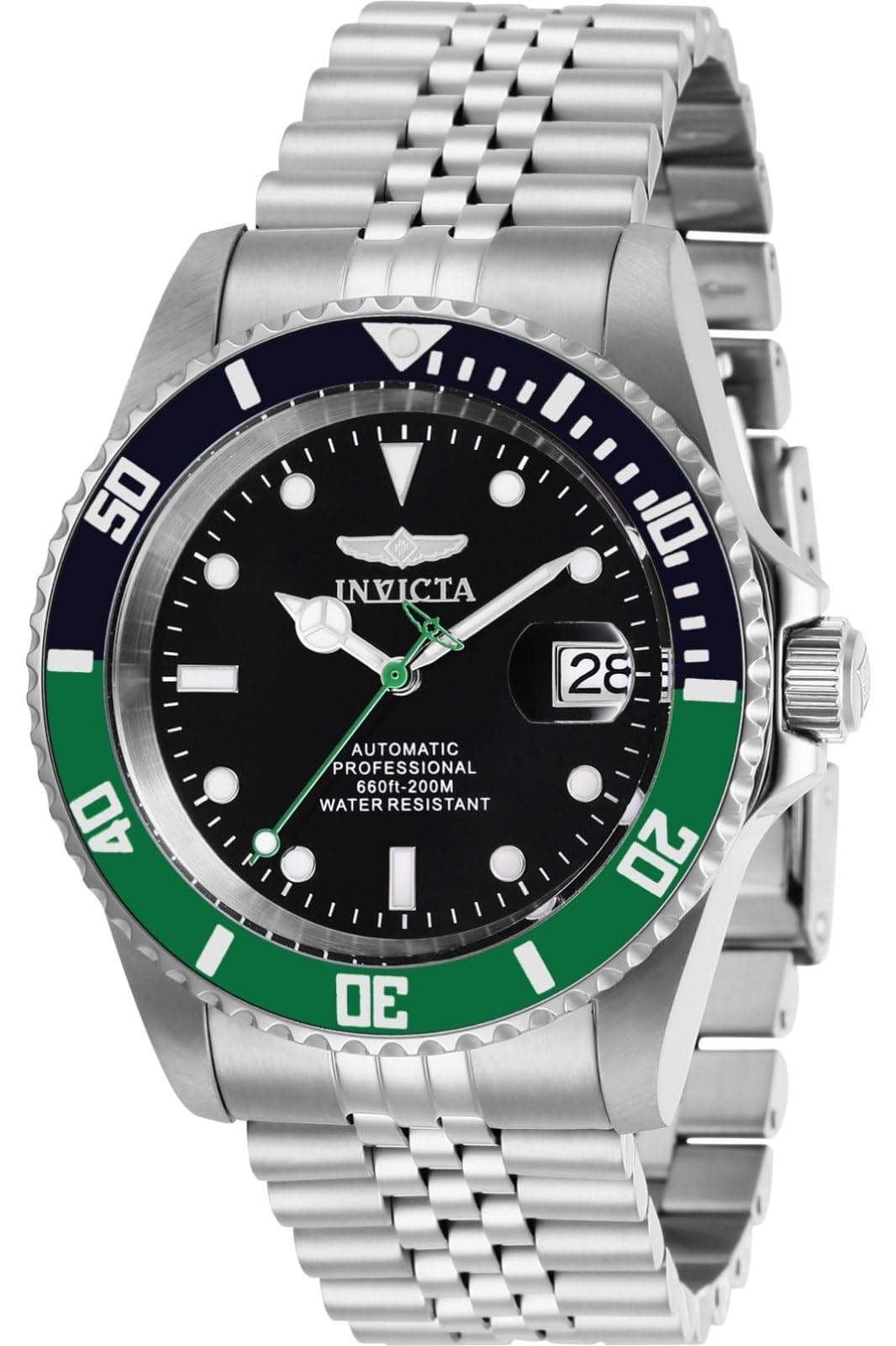 Invicta Men's Pro Diver Automatic Analog Watch with Stainless Steel Band (Model: Silver)
