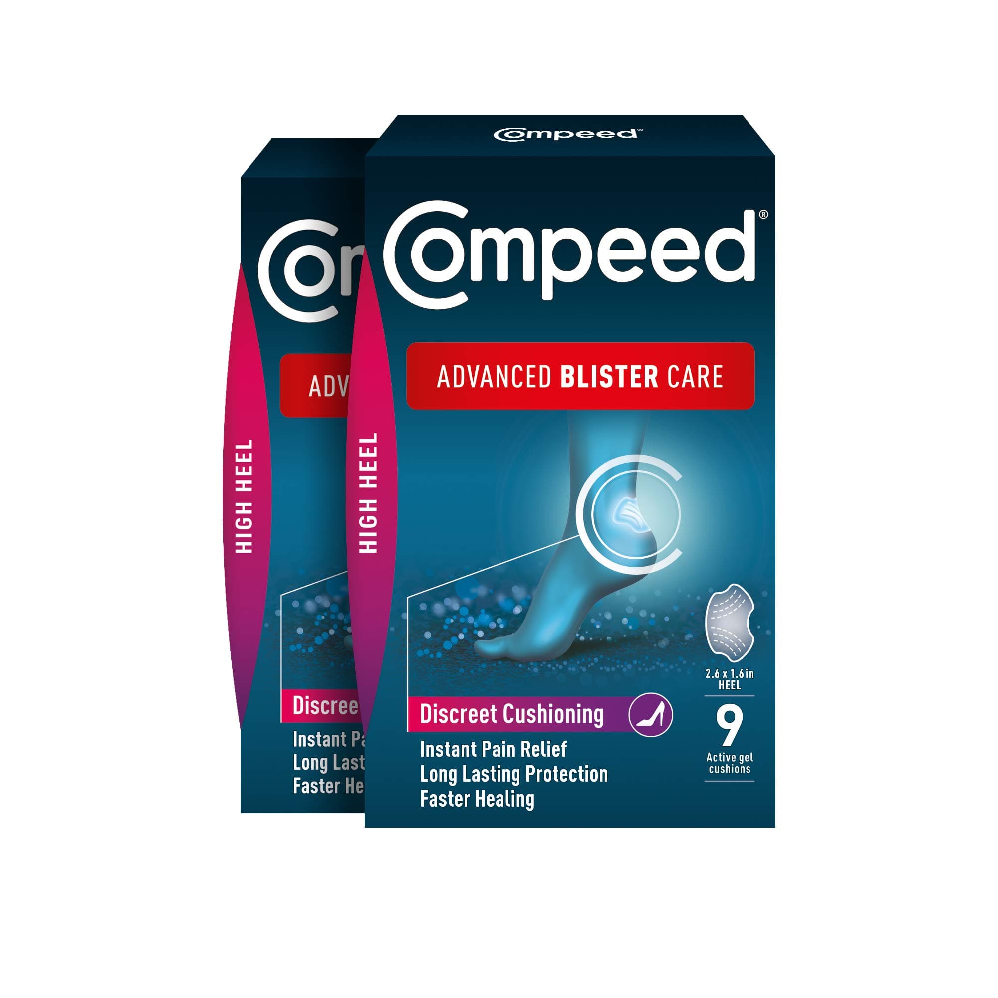Advanced Blister Care 9 Count High Heel (2 Packs)