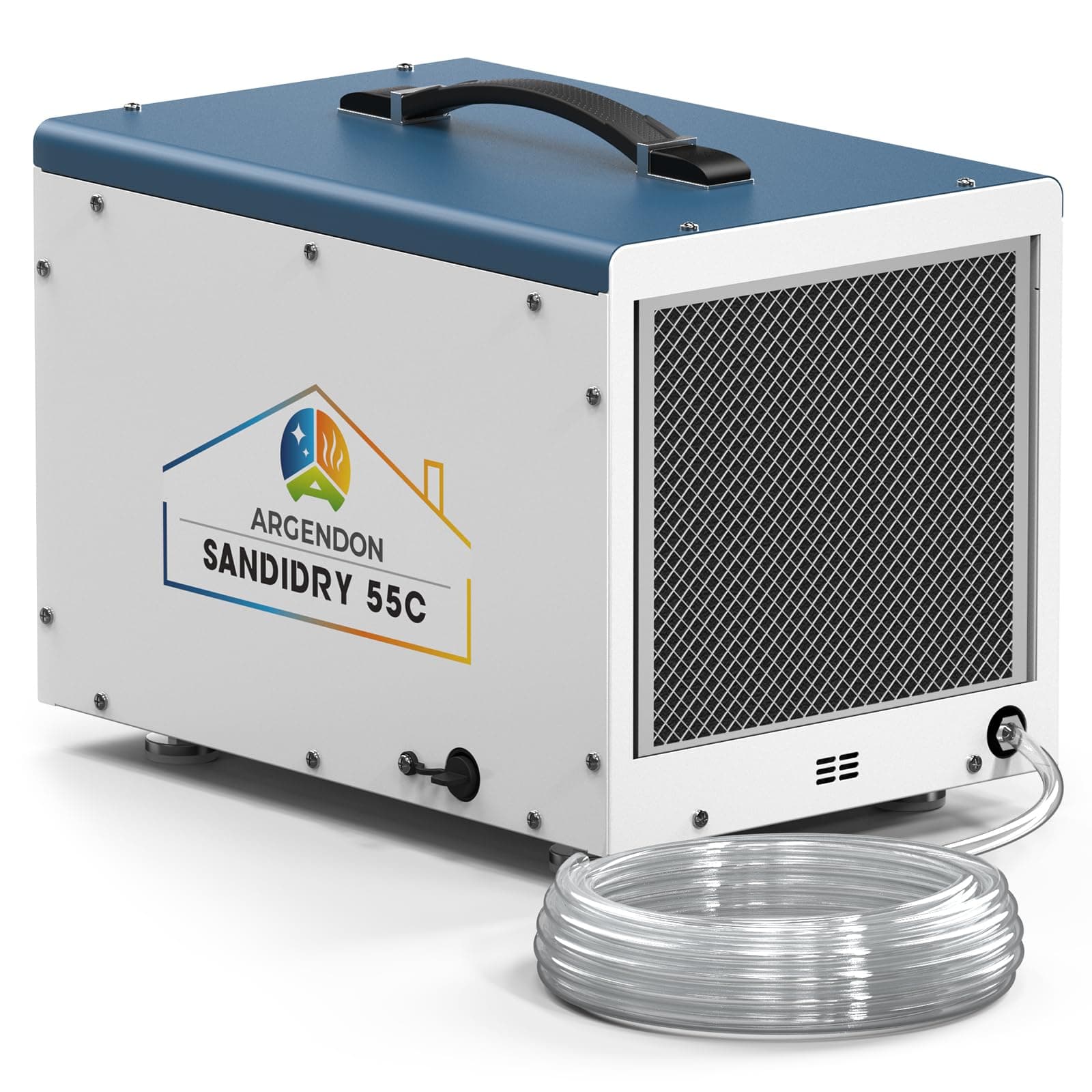 ARGENDON Commercial Dehumidifiers with Pump and Drain Hose for Crawlspace, Basement, 120 PPD Crawl Space Dehumidifier for Large Spaces, Job Site, Auto Defrost, 5-Year Limited Warranty