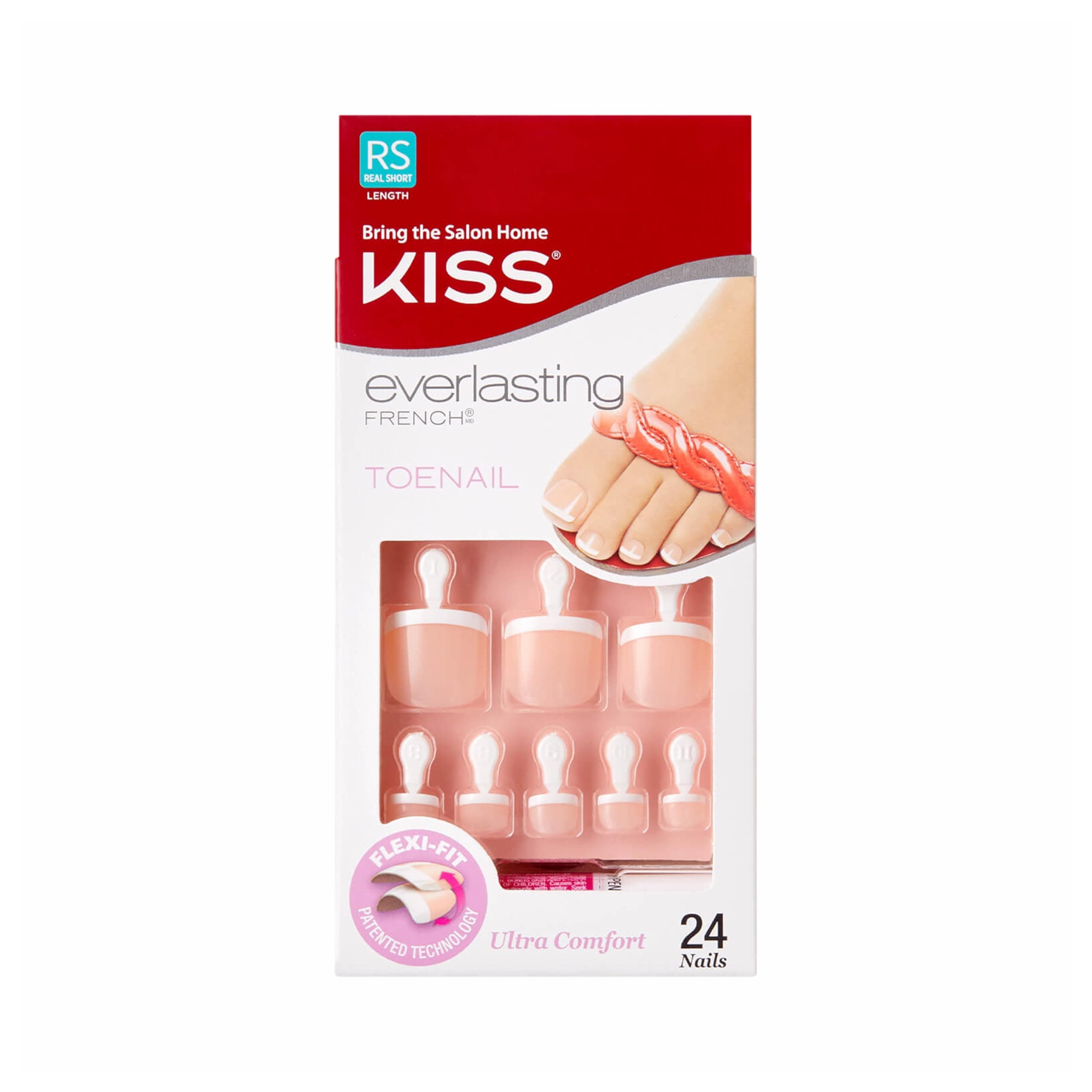 Kiss Everlasting French Toenail Kit - Limitless
