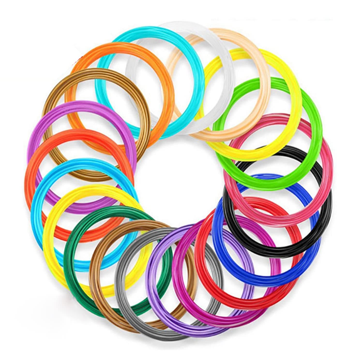 3D Pen Filament PLA - 10 Colors, 1.75mm, 120 Feet Total for 3D Printing Pen and Printer