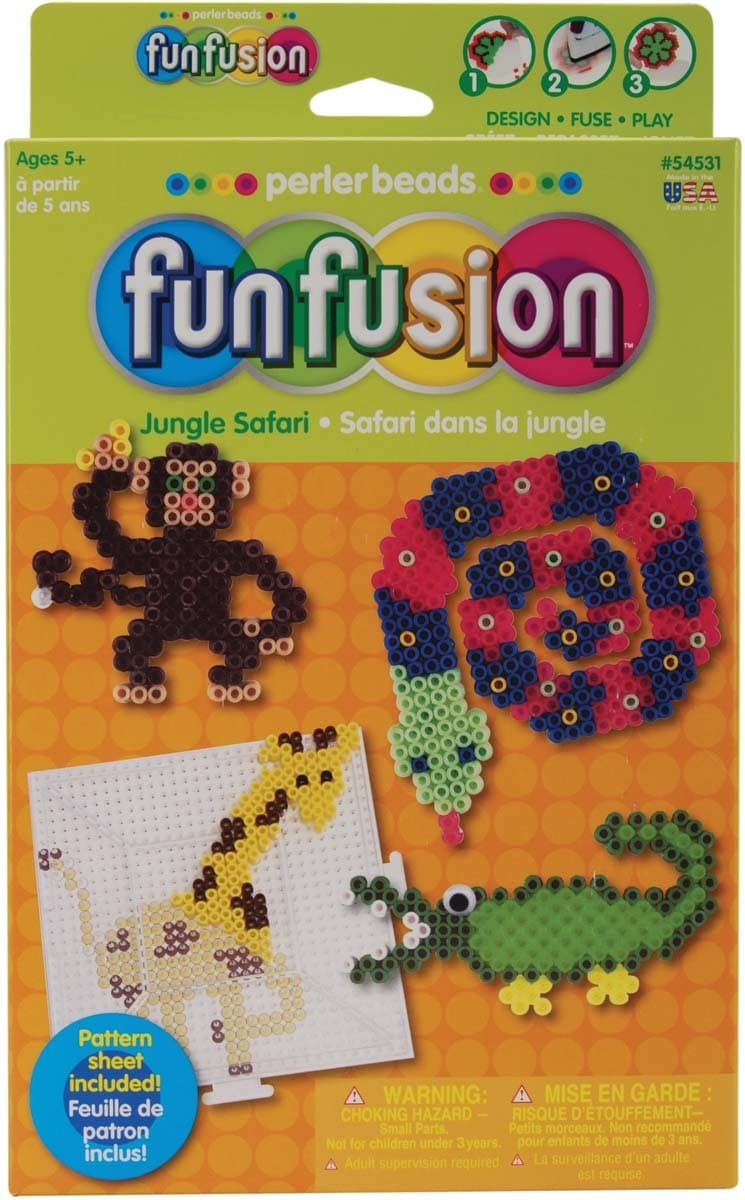 Perler Gift Box Fuse Bead Kit - Jungle Safari