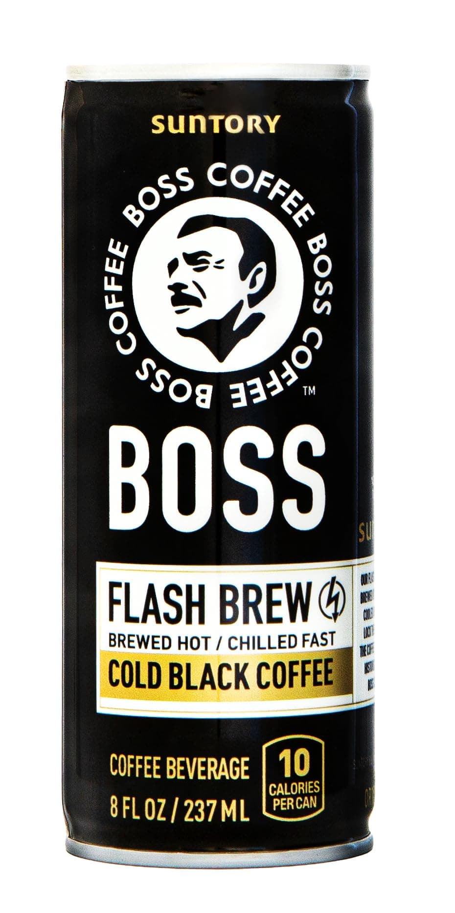 BOSS Coffee by Suntory - Japanese Flash Brew Original Black Coffee, 8oz 12 Pack, Imported from Japan, Espresso Doubleshot, Ready to Drink, Keto Friendly, Vegan, No Sugar, No Gluten, No Dairy