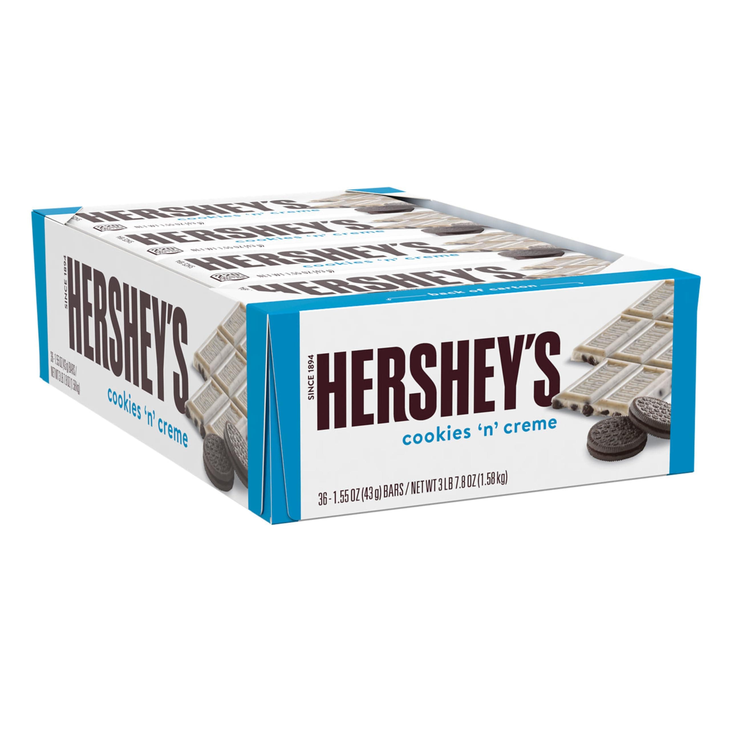 Cookies 'n' Creme Candy Bars, 1.55 oz (36 Count)