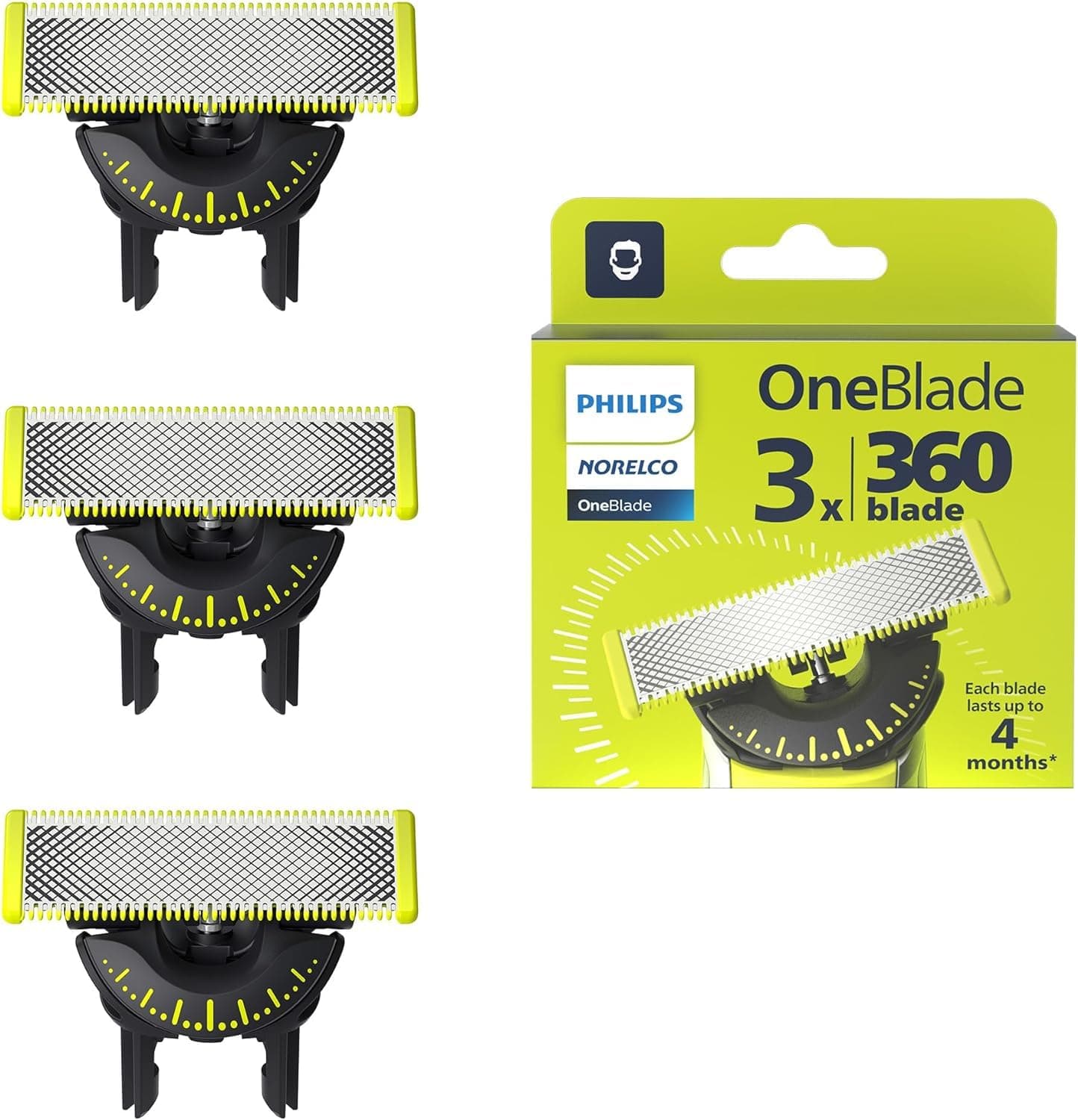 OneBlade 360 flex blade, 3 pack
