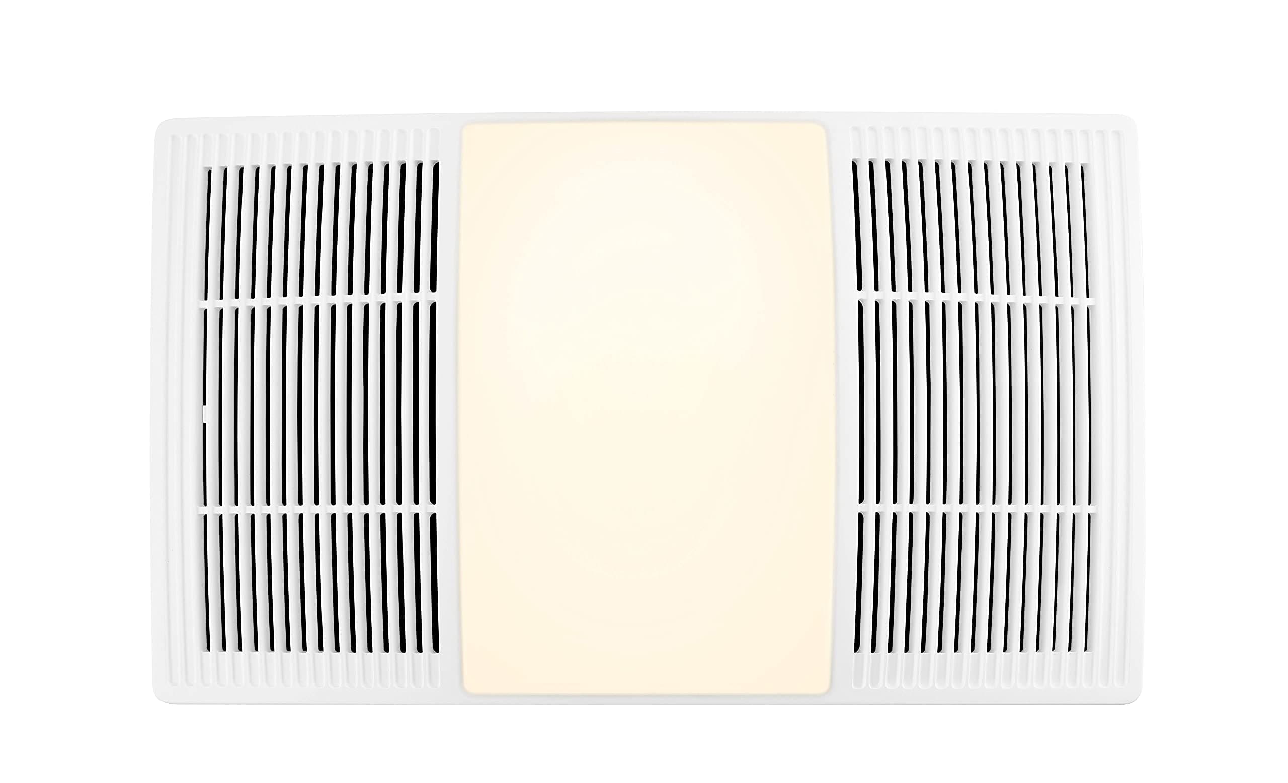 FG80HBS Heater Ventilation Grille/Cover with Dimmable LED and Color Adjustable CCT Lighting, for Bathroom Fans, 80 CFM