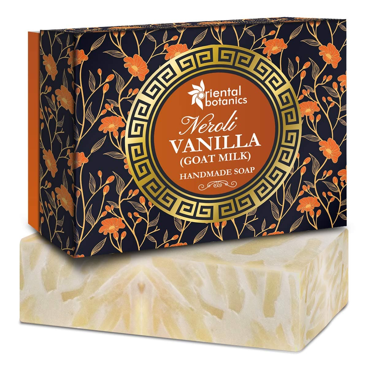 Oriental Botanics Neroli & Vanilla Handmade Luxury Soap, 125 g | with Premium Natural Extracts that Nourishes & Hydrates Skin | No Parabens & Sulphates | Cruelty Free & Vegan