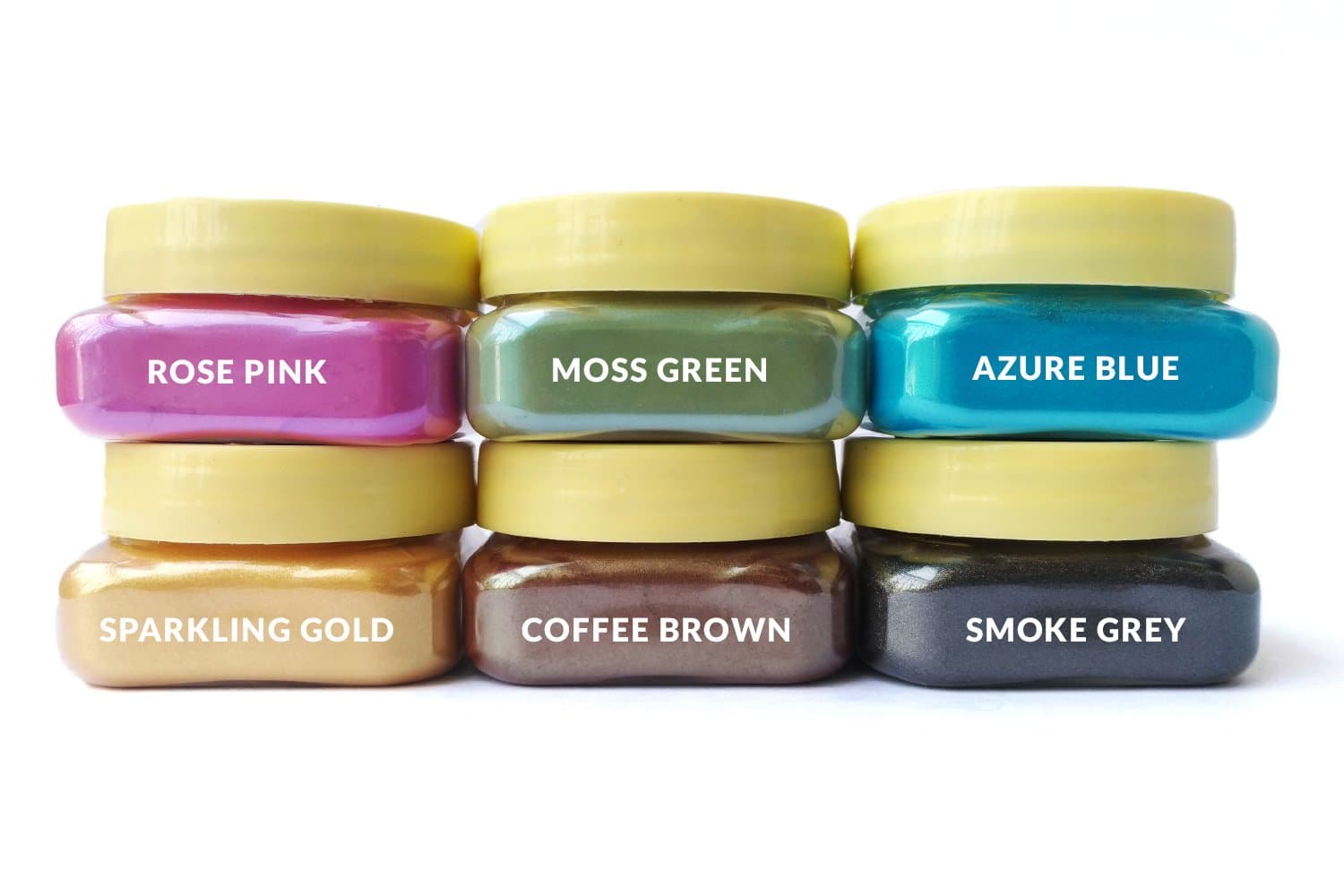 Aroma Krafts DIY Soap Making Colourful Mica [A] Colorant Powders - Set of 6 (15 grams each)