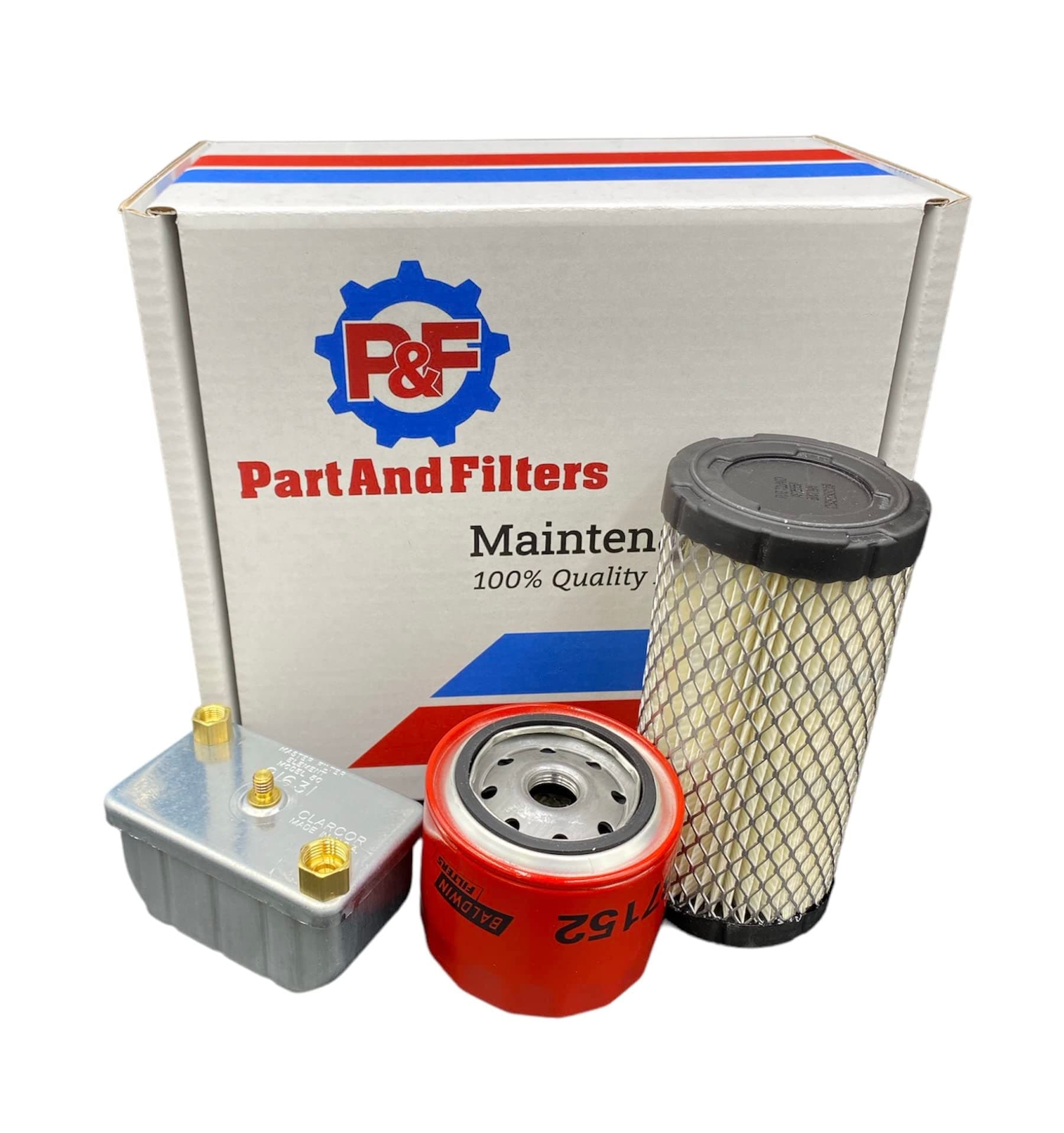 P&F Filter Kit (B7152, BF806, RS3715) For RV Diesel Generator HDKCA HDKCB Spec. A-C Replace Onan (140-3071, 122-0893, 149-2513)