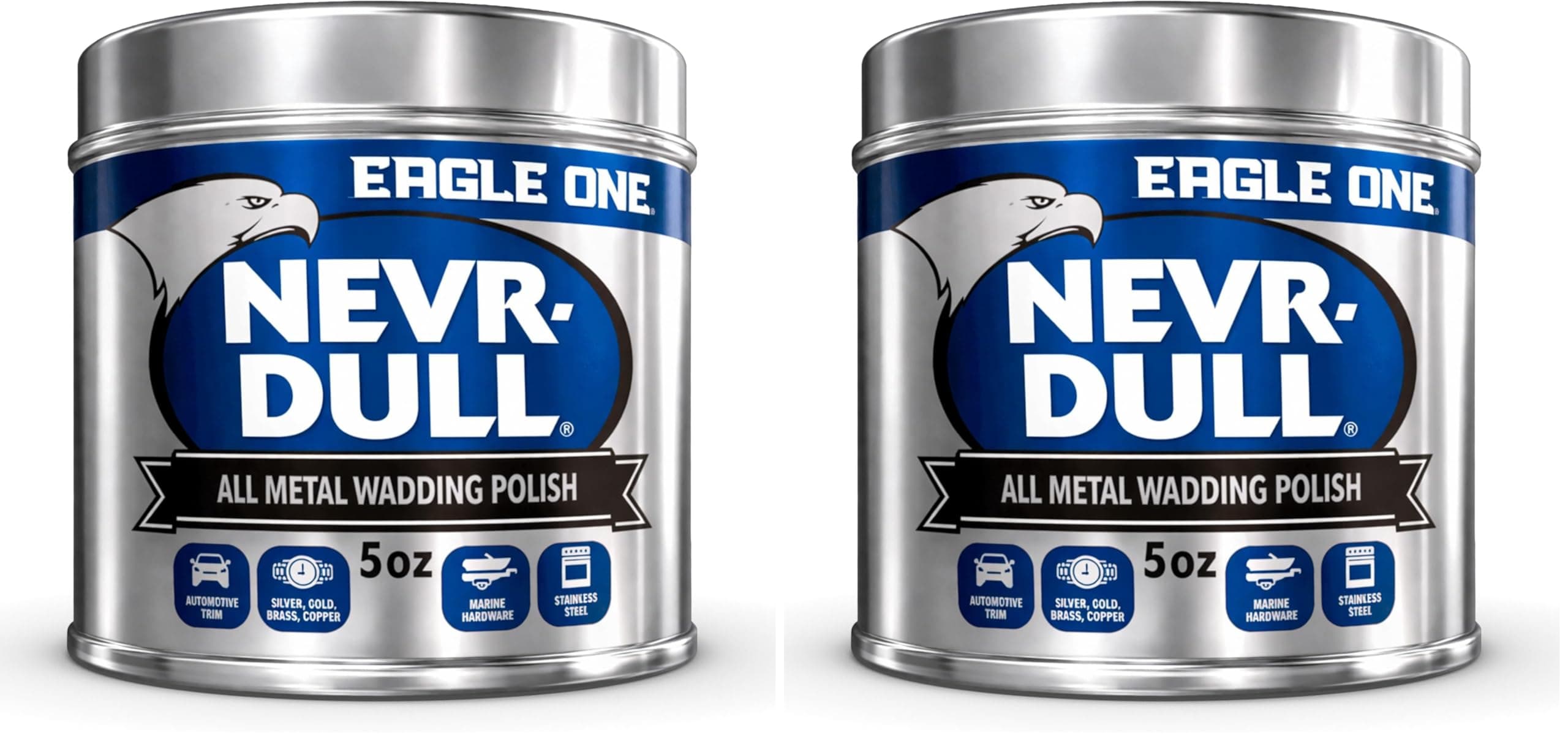 Car Polish, Nevr-Dull Wadding Metal Polish, 5 Oz (Pack of 2)