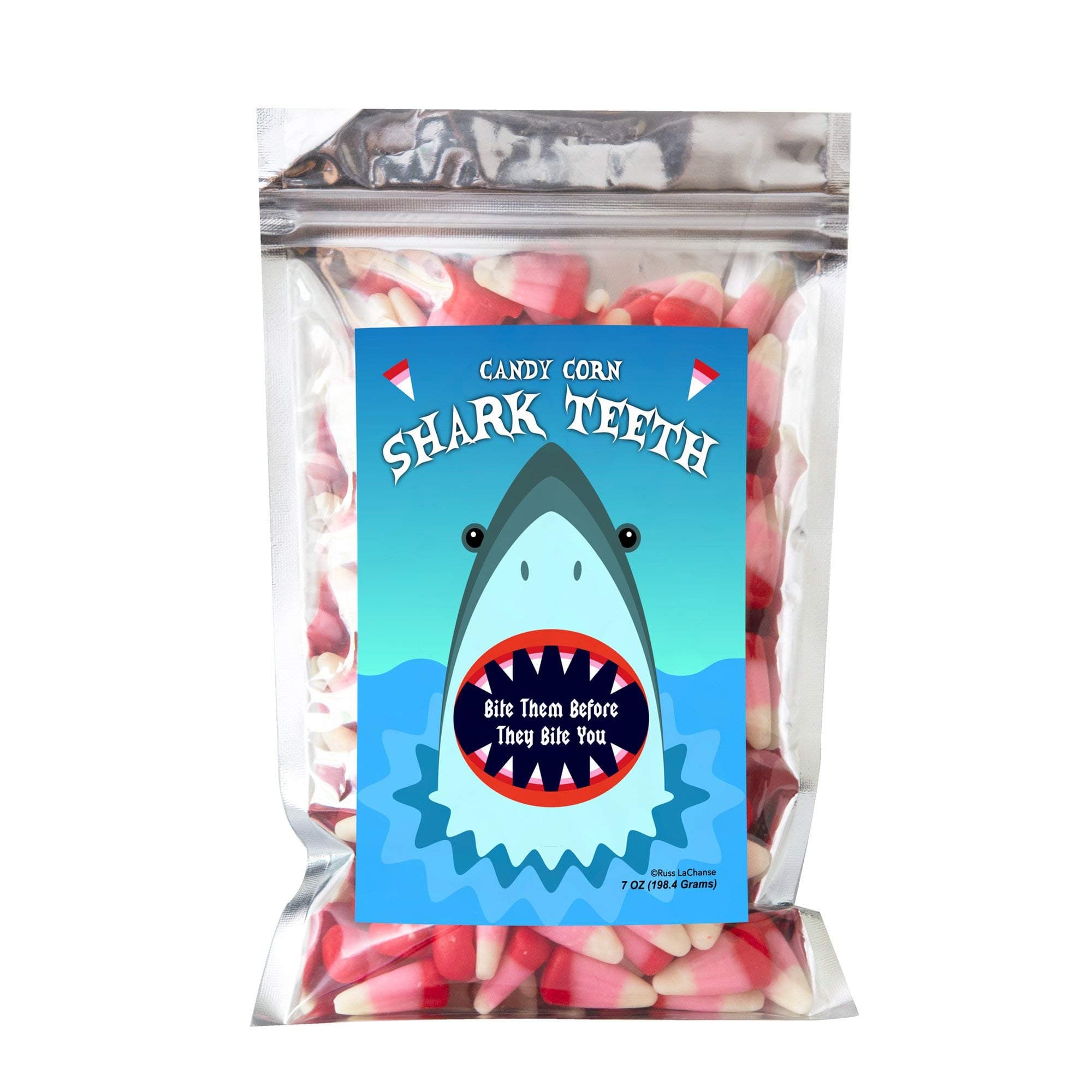 Shark Teeth Candy Corn Funny Unique Easter Basket Stuffer Gag Gift Candy for Birthday Girls, Boys and Teens