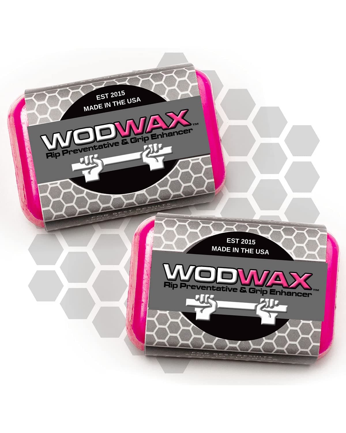 2 Pack 60g Bar - The Original Pull Up Bar Wax for Better Grip