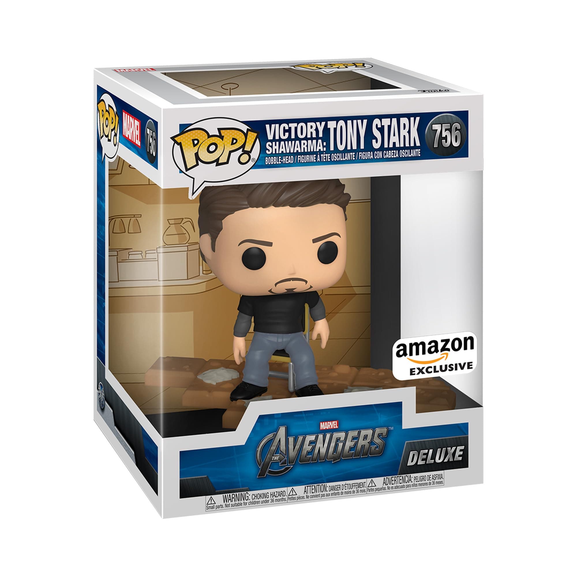 Pop! Deluxe: Marvel - Tony Stark Shawarma - Avengers - Amazon Exclusive - Vinyl Collectible Figure - Gift Idea - Official Merchandise - Toy for Children and Adults - Movies Fans