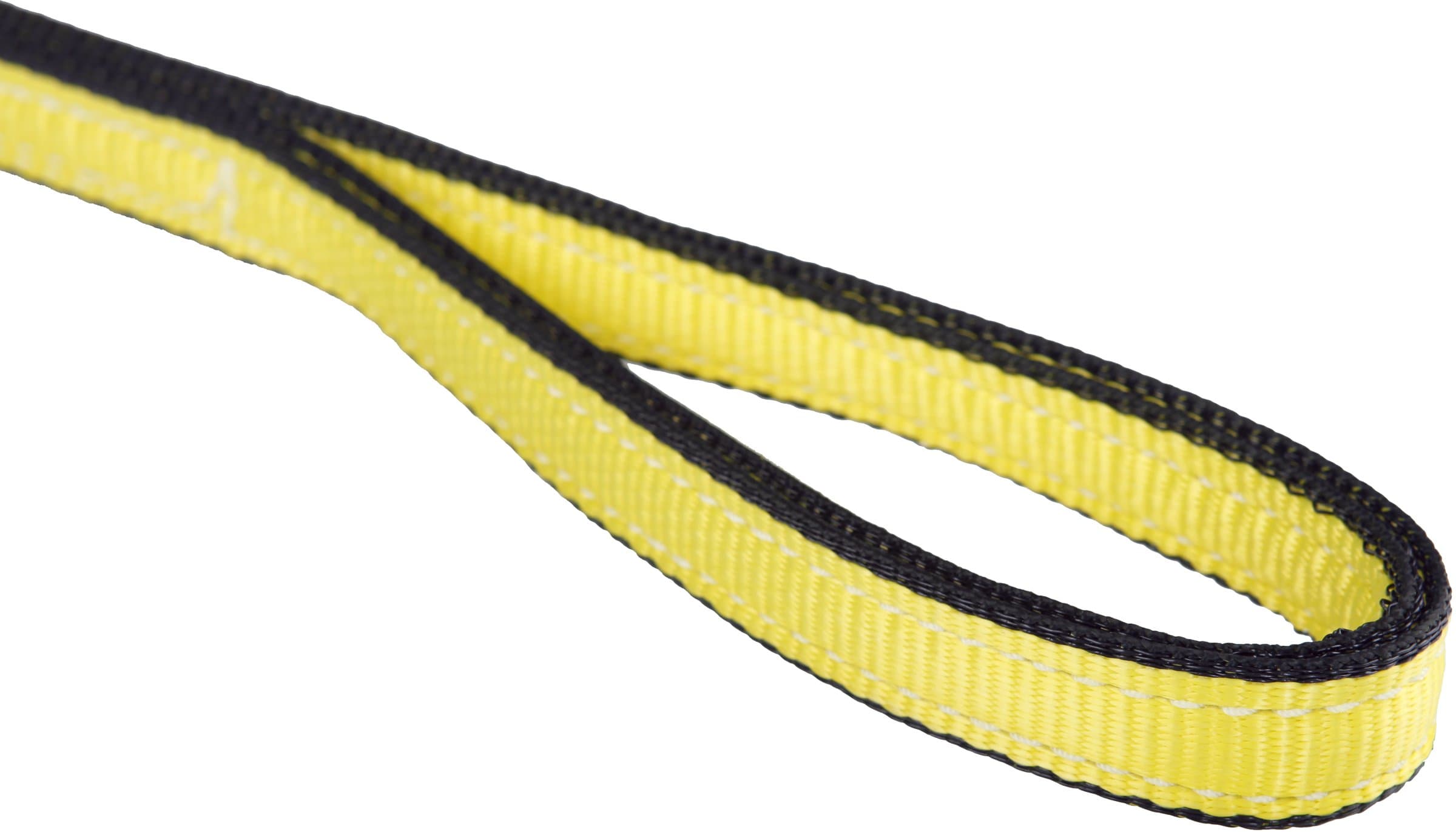 Mazzella EE4-901 Edgeguard Polyester Web Sling, Eye-and-Eye, Yellow, 4 Ply, 4' Length, 1" Width, 6" Flat Eyes, 6200 lbs Vertical Load Capacity