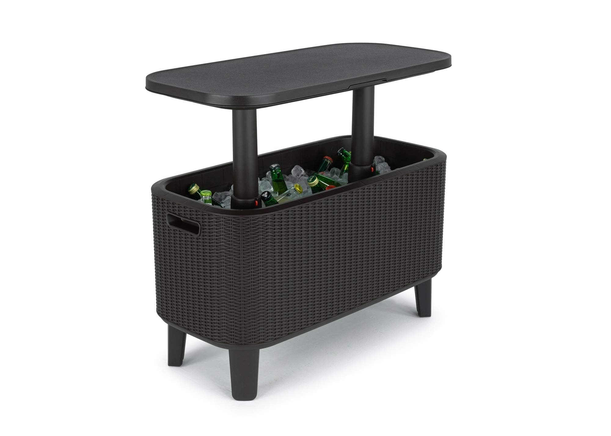 Keter Bevy BAR Cocktail Table, Polypropylene, Anthracite Grey