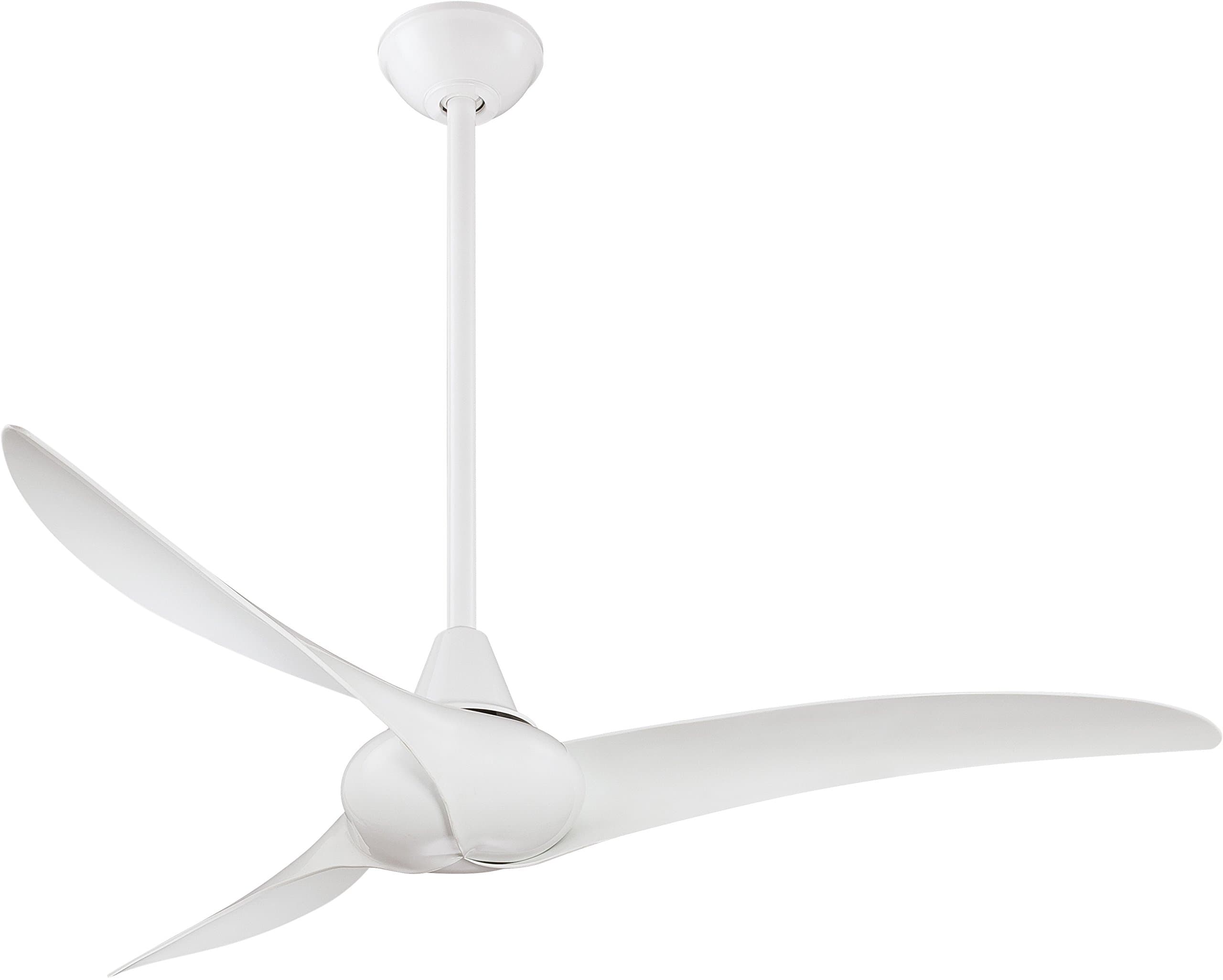 Minka Aire F843-WH Wave - 52" Ceiling Fan, White Finish with White Blade Finish