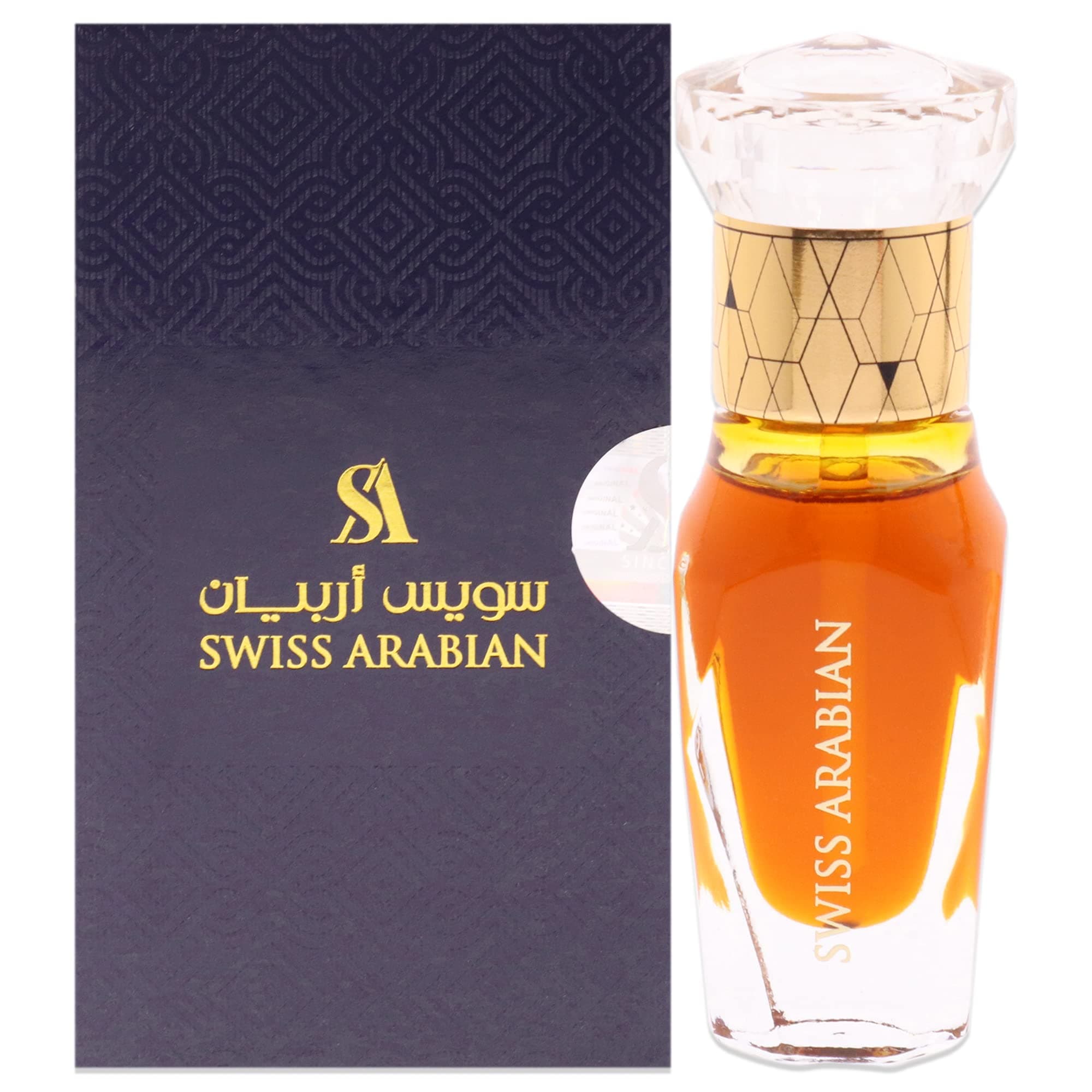 Amber Aura For Unisex - Luxury Fragrance Products From Dubai - Long Lasting Personal Perfume Oil - A Seductive, Exceptionally Made, Signature Aroma - Luxurious Scent Of Arabia - 0.4 Oz