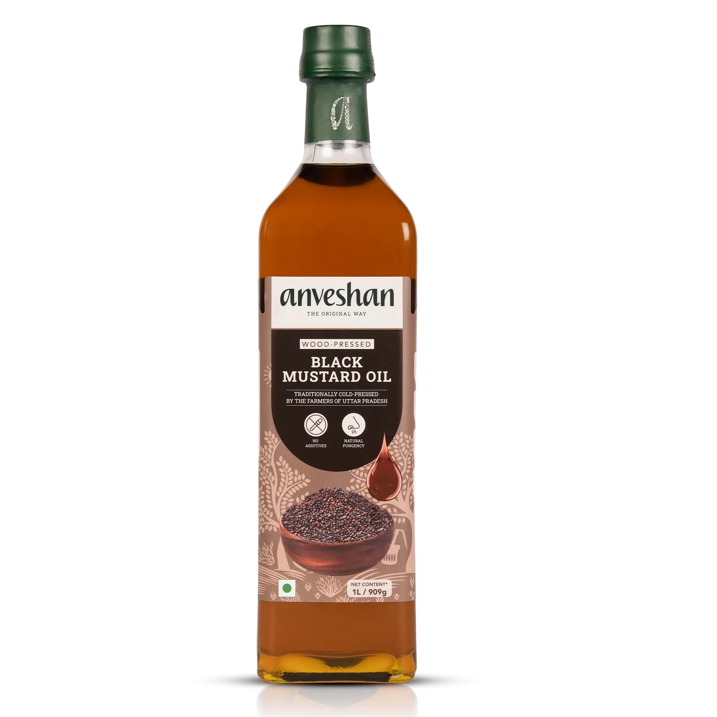 Wood Pressed Black Mustard Oil (1000ml)