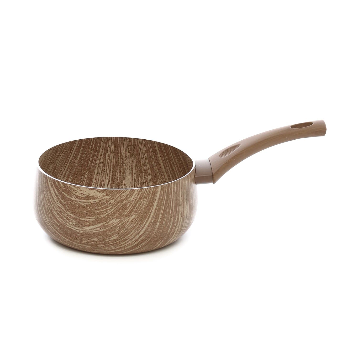 Non-Stick Saucepan 1 Handle cm Wood Effect.20 – Arborea
