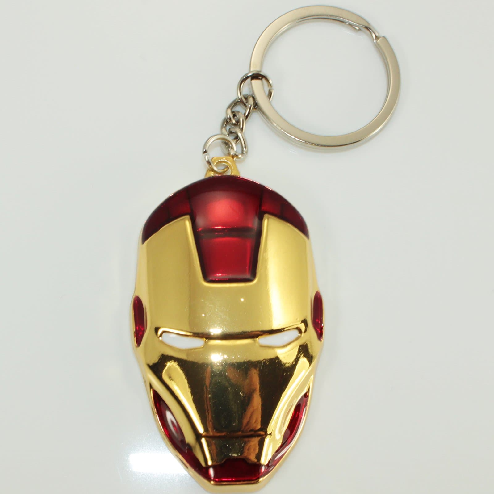LJAllenIron Man Head: Red and Bronze Keyring / Keychain