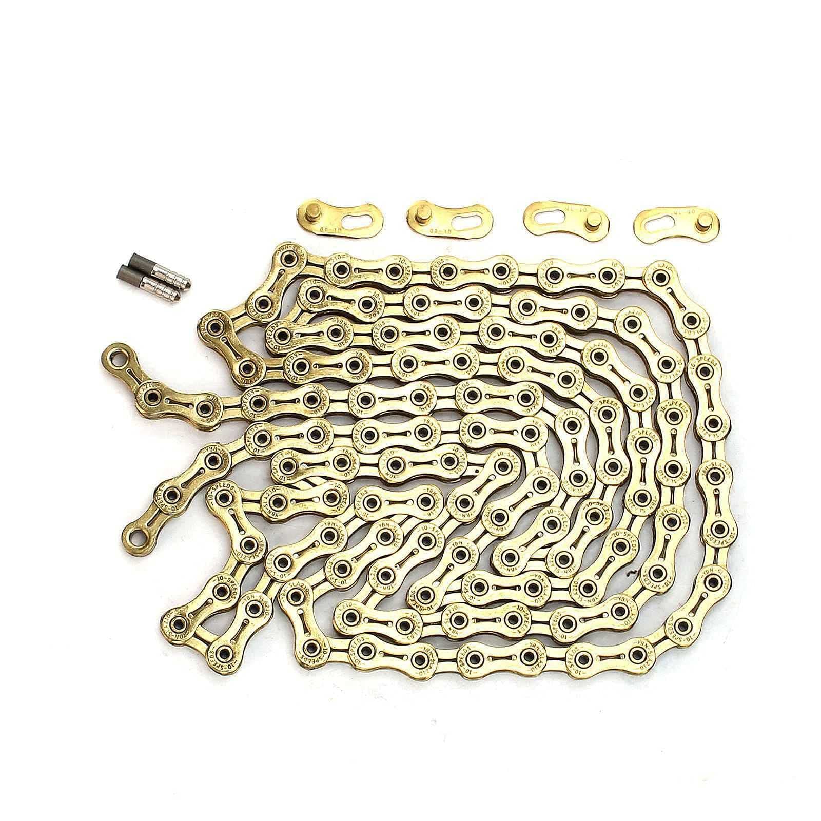 YBN Titanium Chain Compatible with Shimano Sram Campagnolo 10 Speed