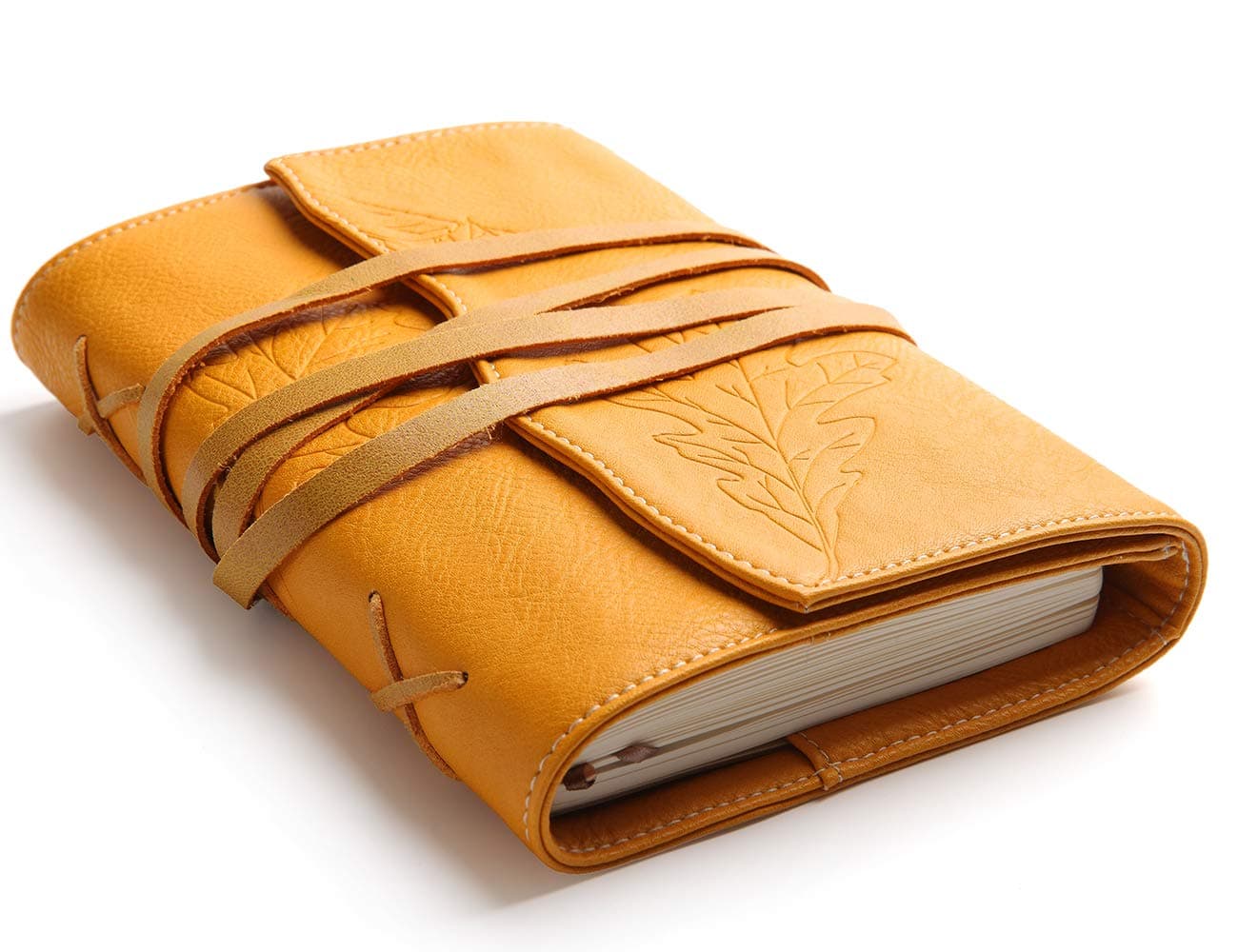 Refillable Leather Journal Travel Diary - Bound Notebook Leather with Lined Paper Diary Sketchbook Personal Diary for Women and Men by VALERY