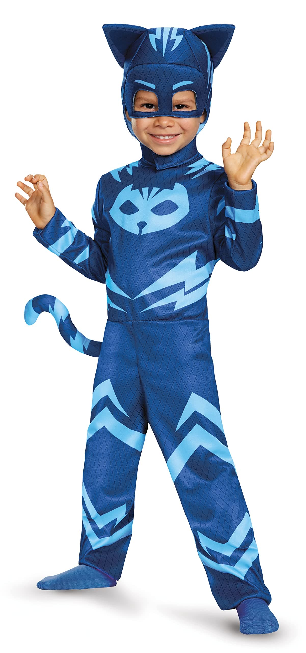 Catboy Costume for Kids, Official PJ Masks Costume Jumpsuit