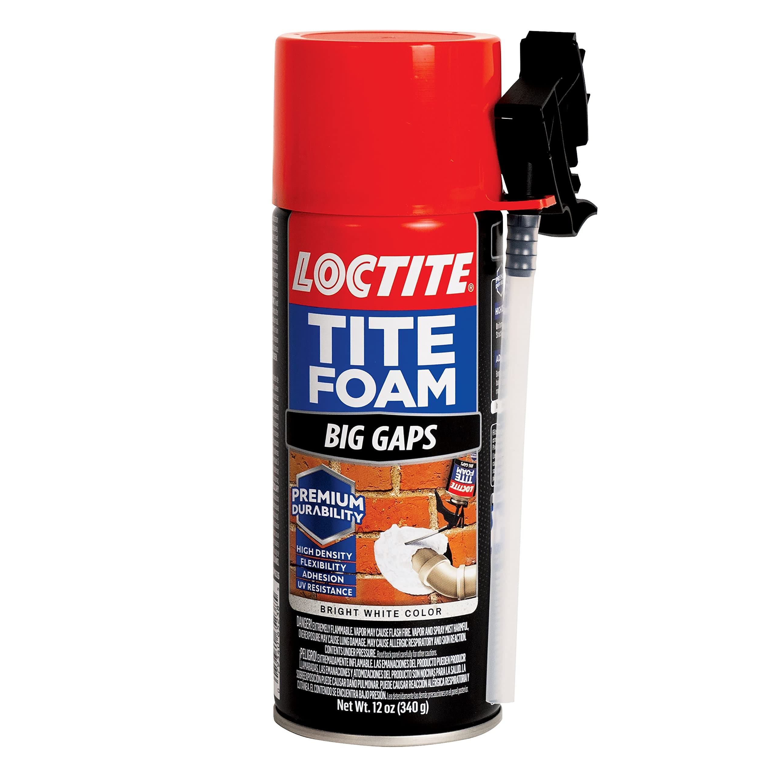 Loctite Tite Foam PU sealant(White), Expanding Foam for large gaps filling, keeps dust and pests aways, DIY dries fast, waterproof no shrinkage | PVC pipe bathroom, AC ducts 340g | Polyurethane