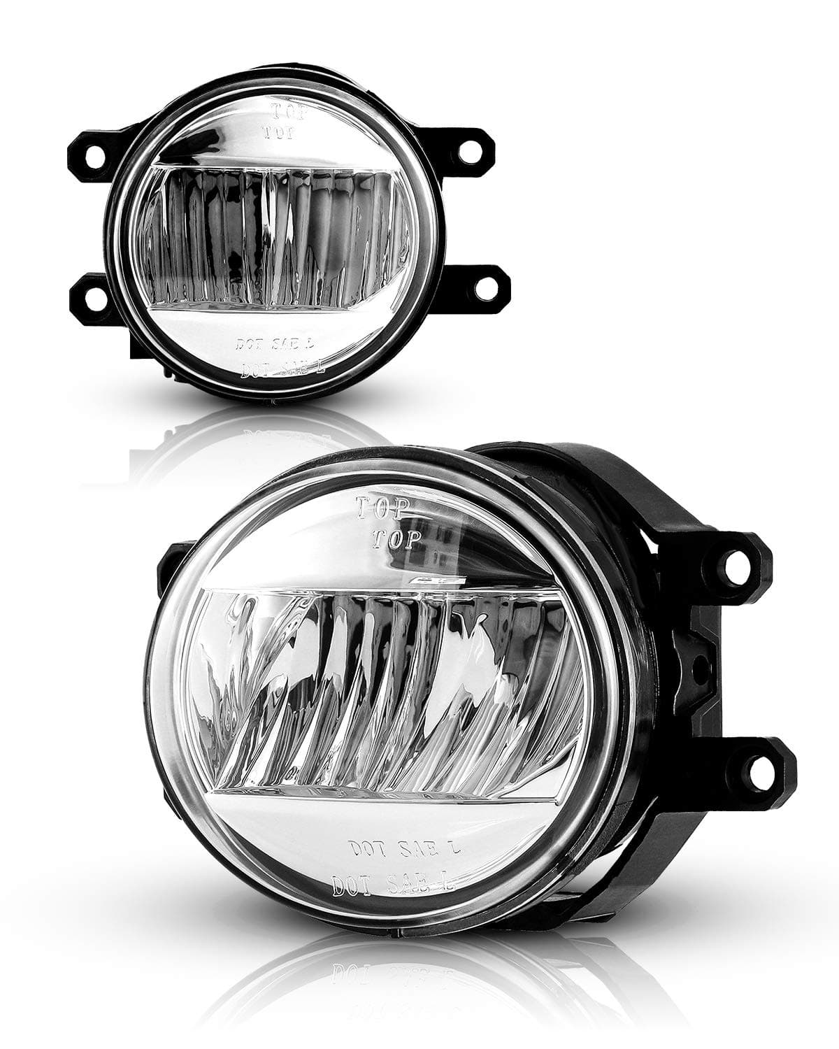 AUTOFREE Fog Light for 2007-2012 Toyota Camry/ 2009-2012 Corolla / 2006-2012 RAV4/ 2014-2018 Lexus ES350/ 2008-2016 RX350/ 2008-2010 Highlander LED Driving Lamp Replacement-1 Pair(Clear Lens)