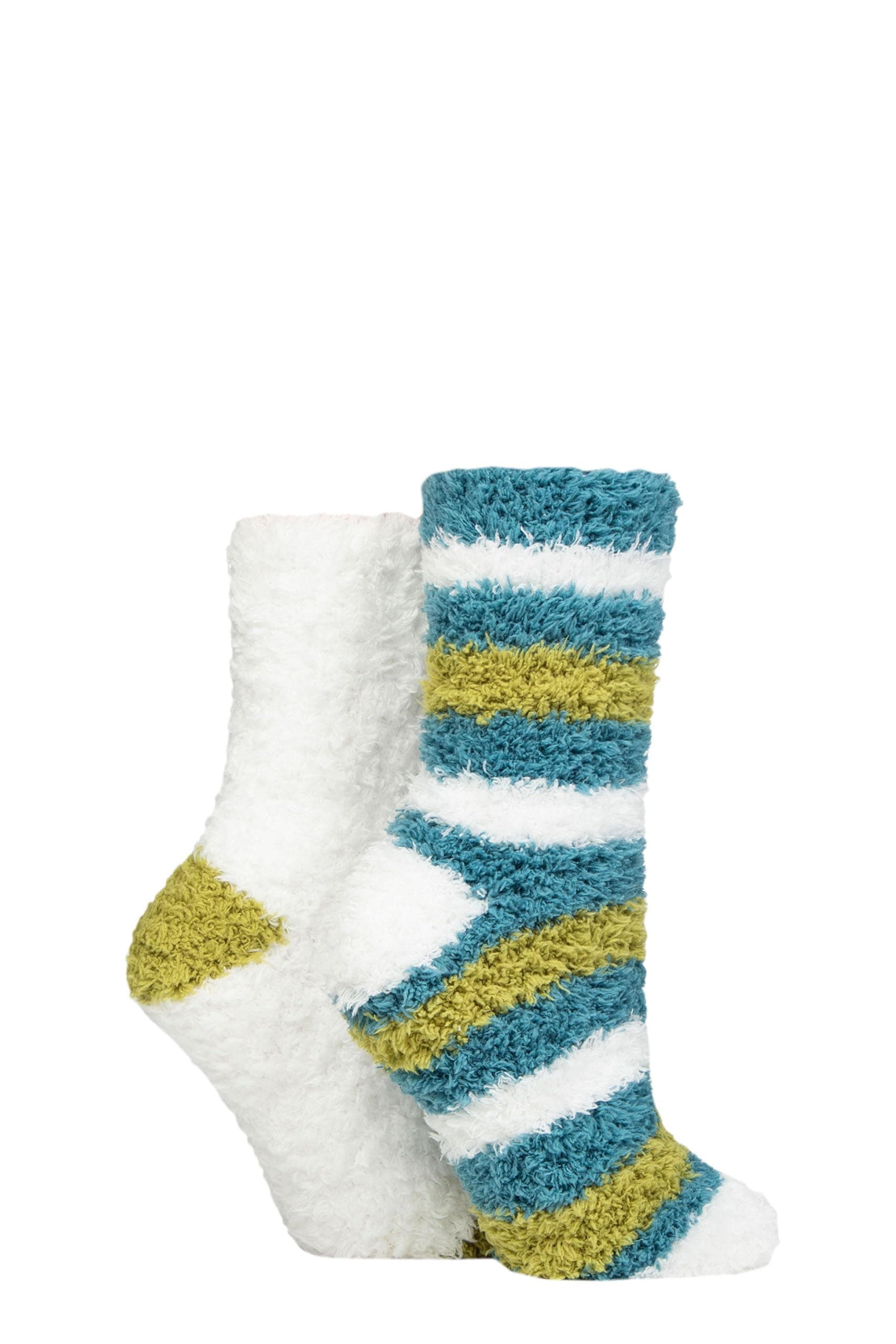 Ladies Fluffy and Cosy Blissful Bed Time Socks Pack of 2