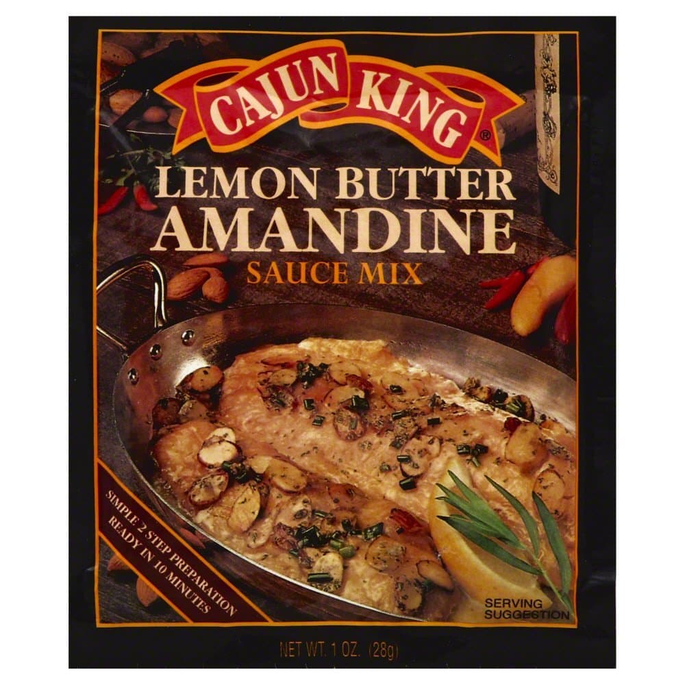 Cajun King Lemon Butter Amandine Mix 1.0 OZ (Pack of 6)