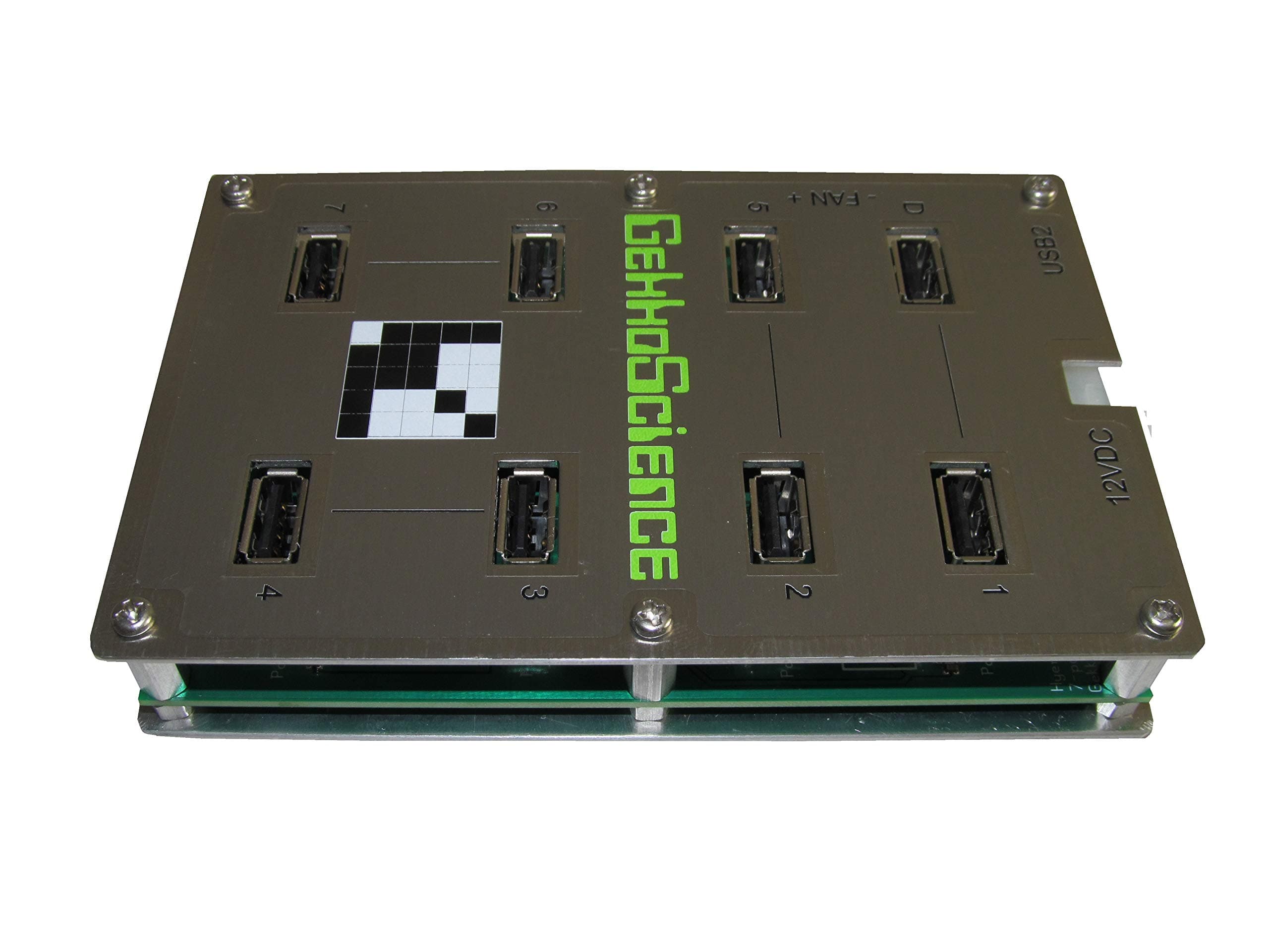 USB Hub 8 Port USB Hub 100 Watts, 5V, 3A Power per Port, Industrial High Power Hub Built for USB Bitcoin / Crypto Miners