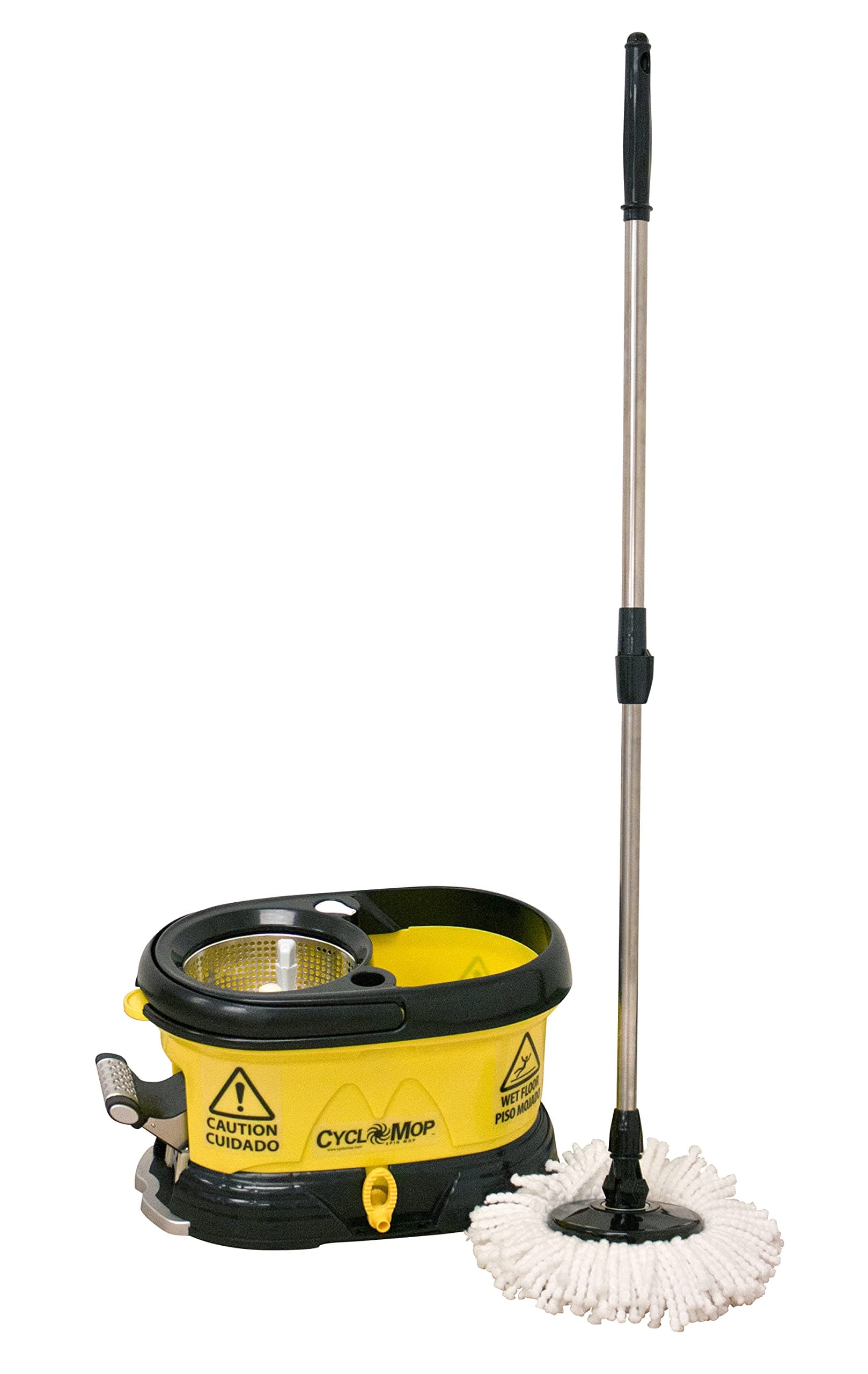 CycloMop Bucket with Mop Handle,Yellow/Black