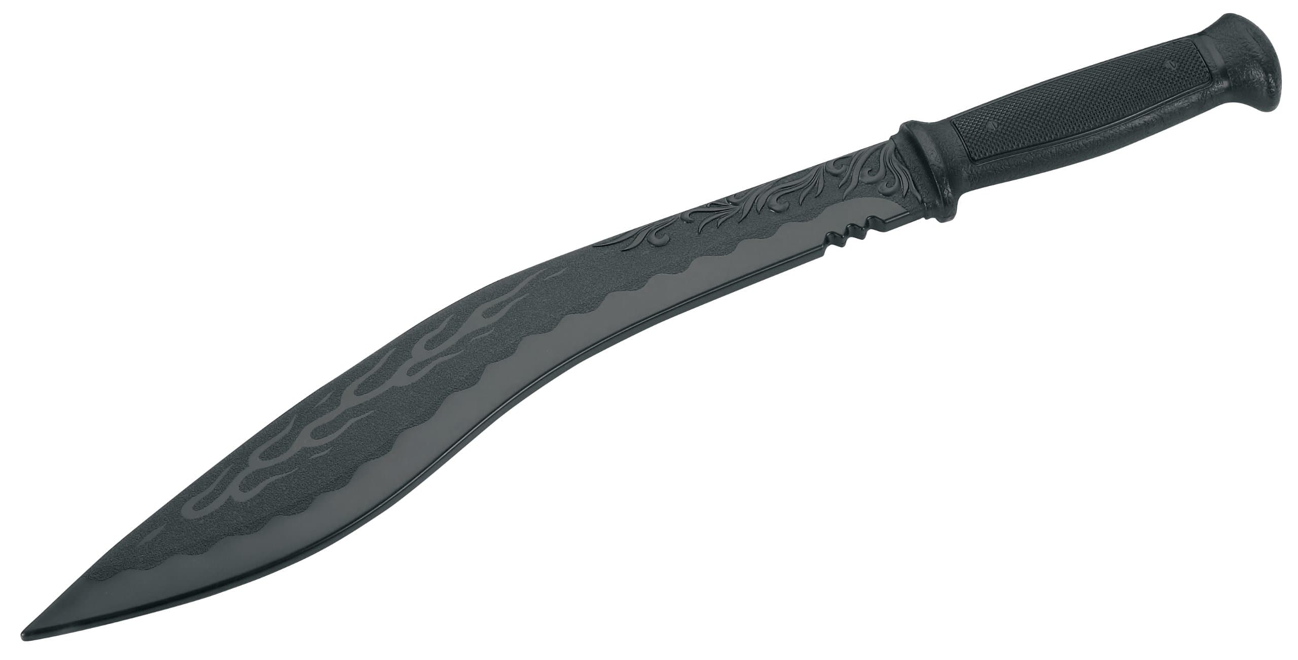 Martial Arts Black Polypropylene Plastic Ghurka Kukri Training Knife