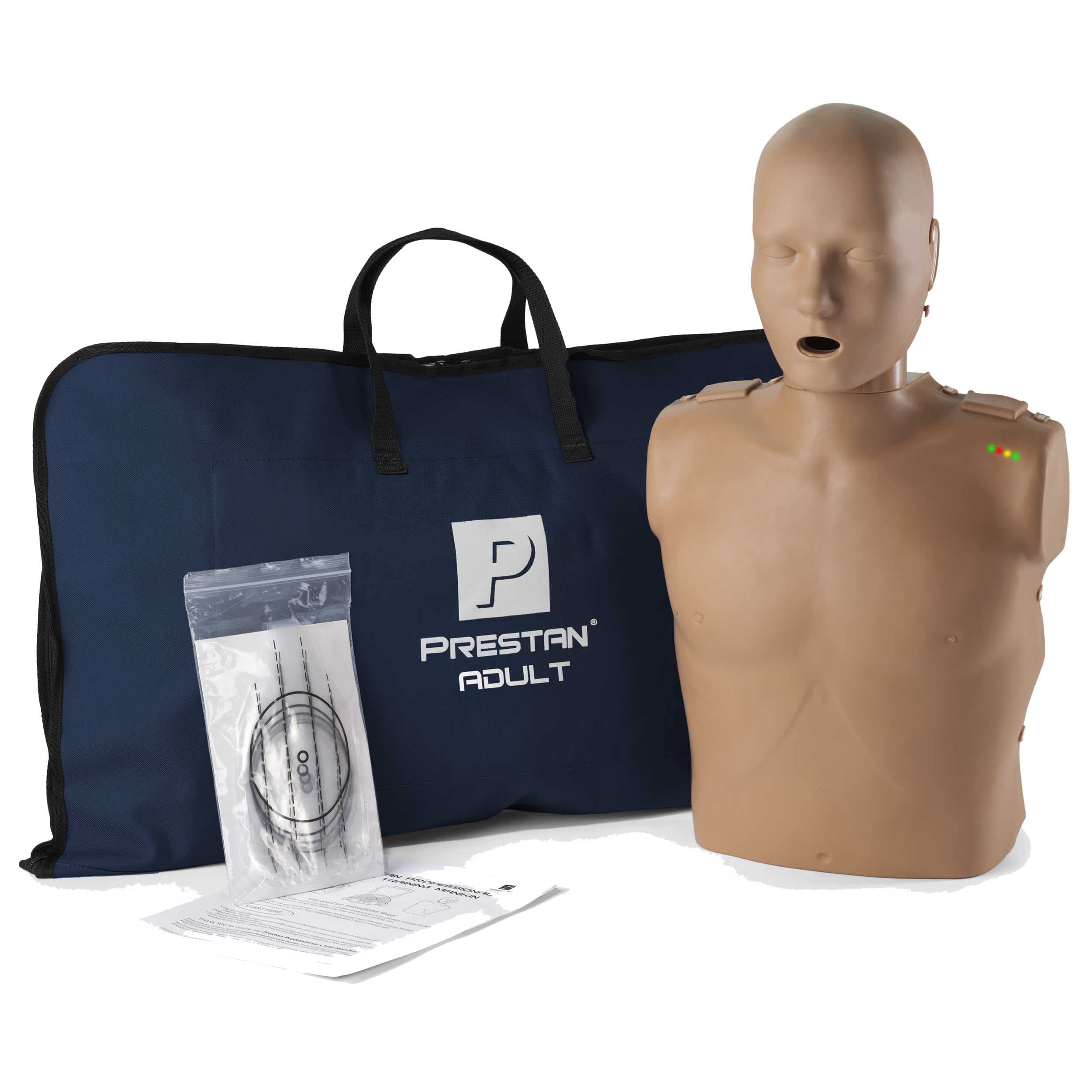 PRESTAN Professional Adult Manikin with CPR Feedback, Single (Dark Skin)