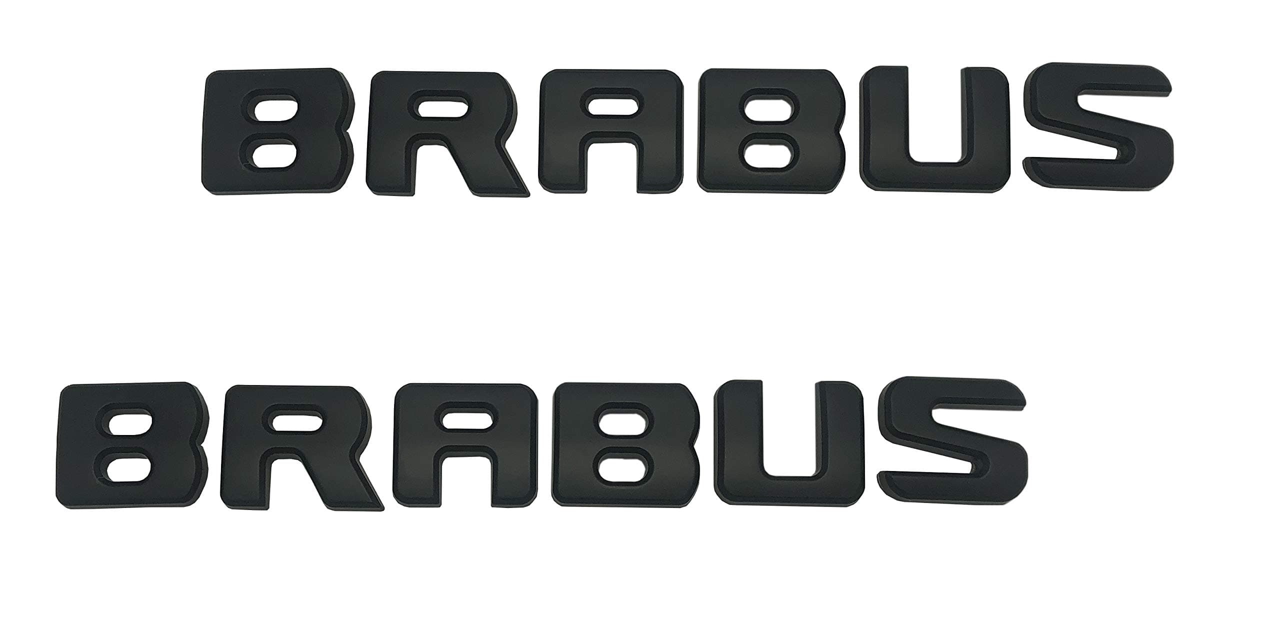 Matte Black Brabus Emblems Badge Decal Stickers Logo for Mercedes Benz,Pack of 2