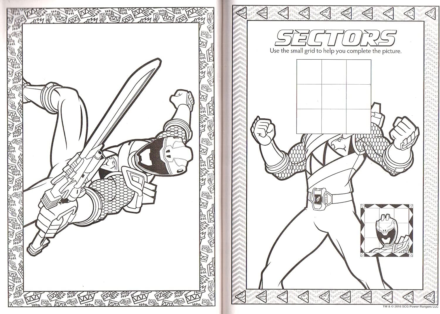Power Rangers Dino Charge Jumbo Coloring & Activity Book