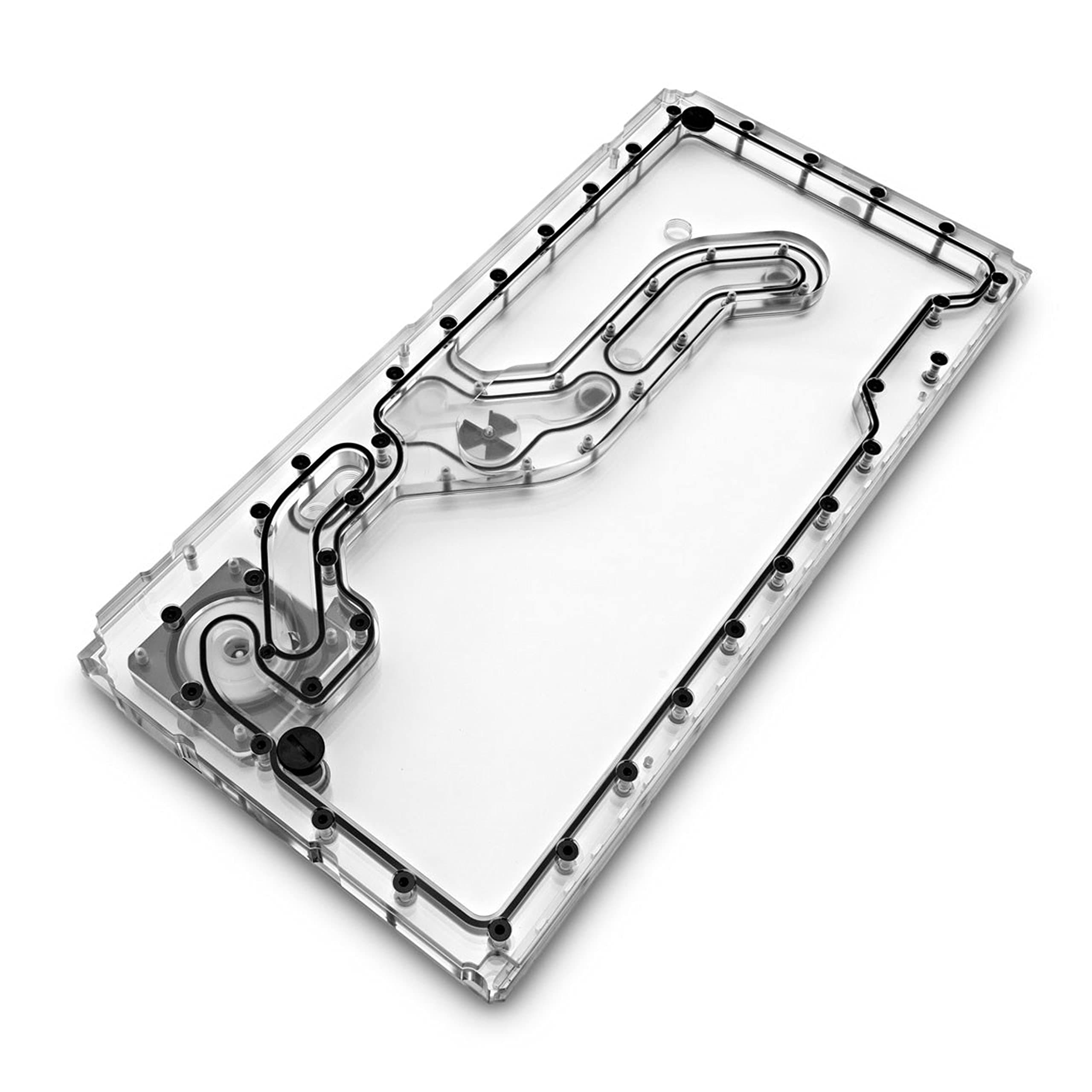 EK Water Blocks EK-Classic DP Front PC-O11D D-RGB + SPC PWM Distro Plate