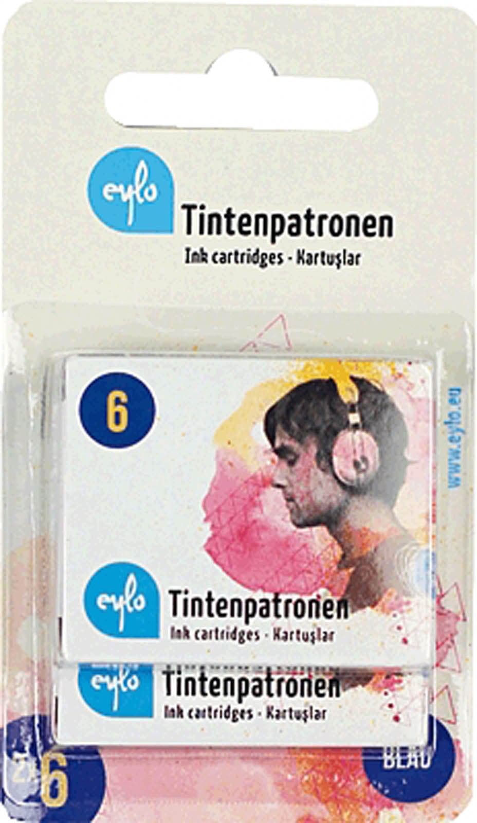 Eylo 736329 Ink Cartridges Blue x 6, Royal Blue