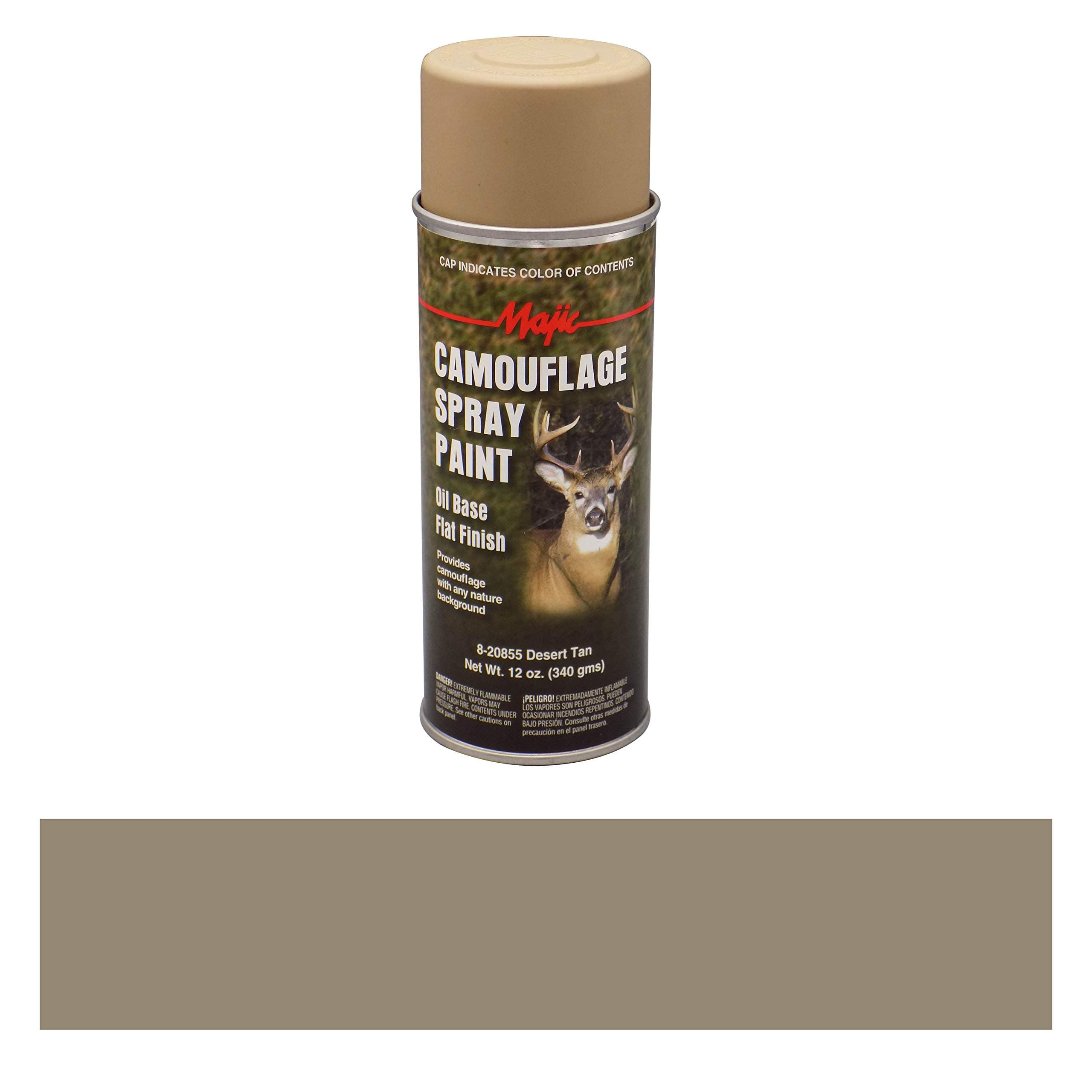 MajicPaints 8-20855-8 Camouflage Spray Paint, Aerosol, Desert Tan