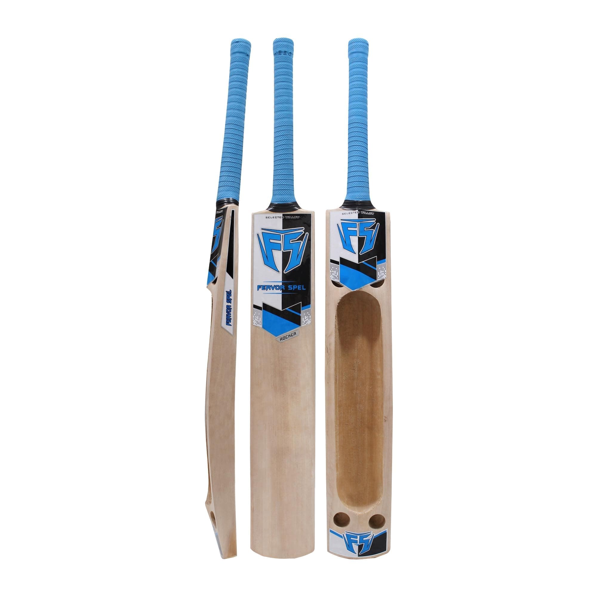 Stunning Gully 1.0 Scoop Design Kashmir Willow Cricket Bat (Size : 35 | Double Blade)
