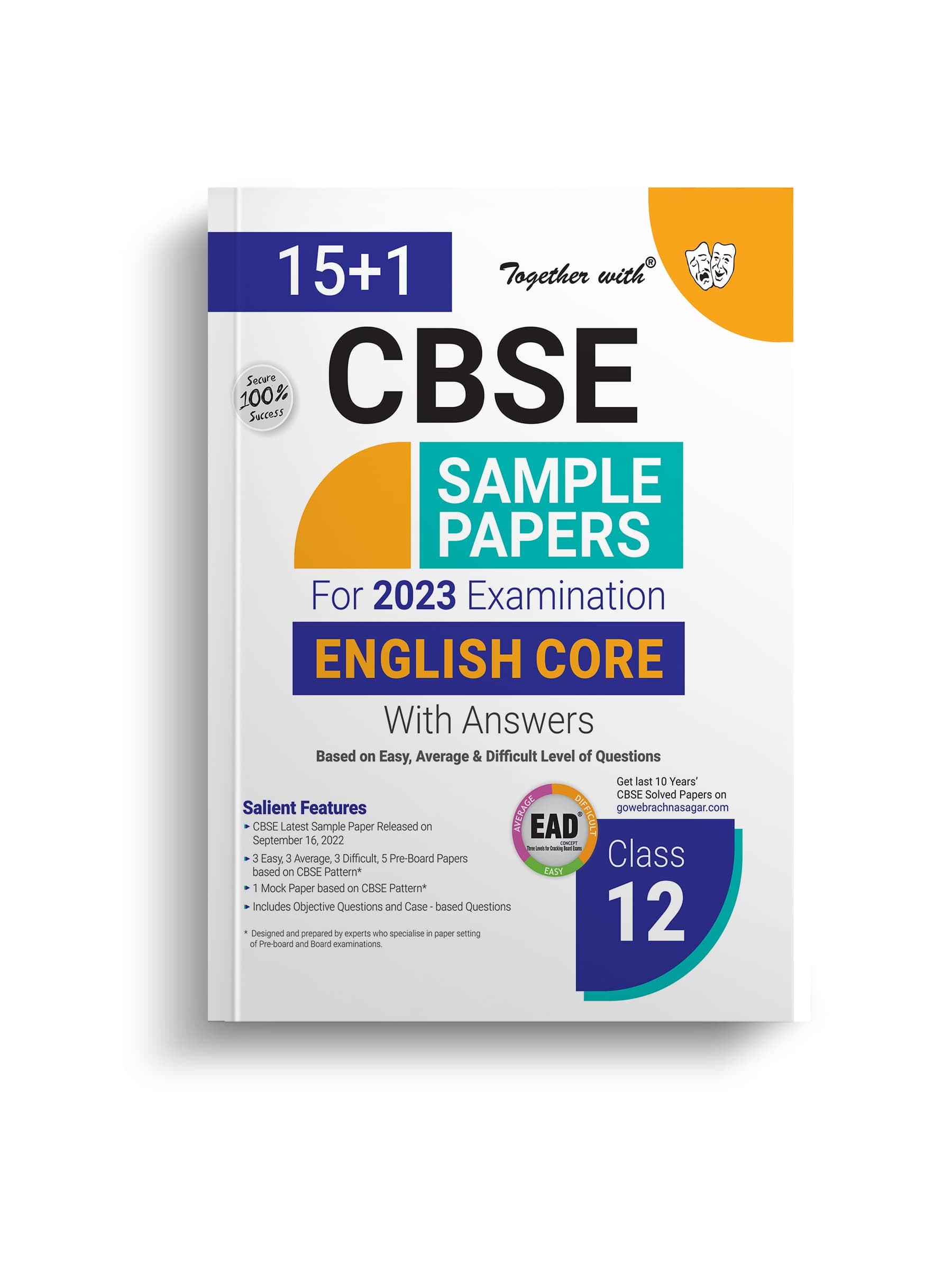 Together With CBSE Class 12 Sample Papers ( EAD ) English Core for 2023 Board Exam Paperback