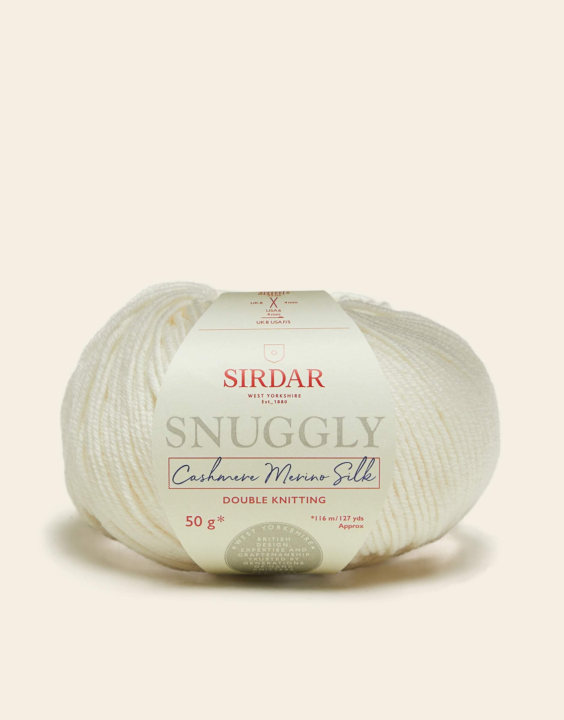 Sirdar Snuggly Cashmere Merino Silk DK Double Knitting, Snow Queen (302), 50g